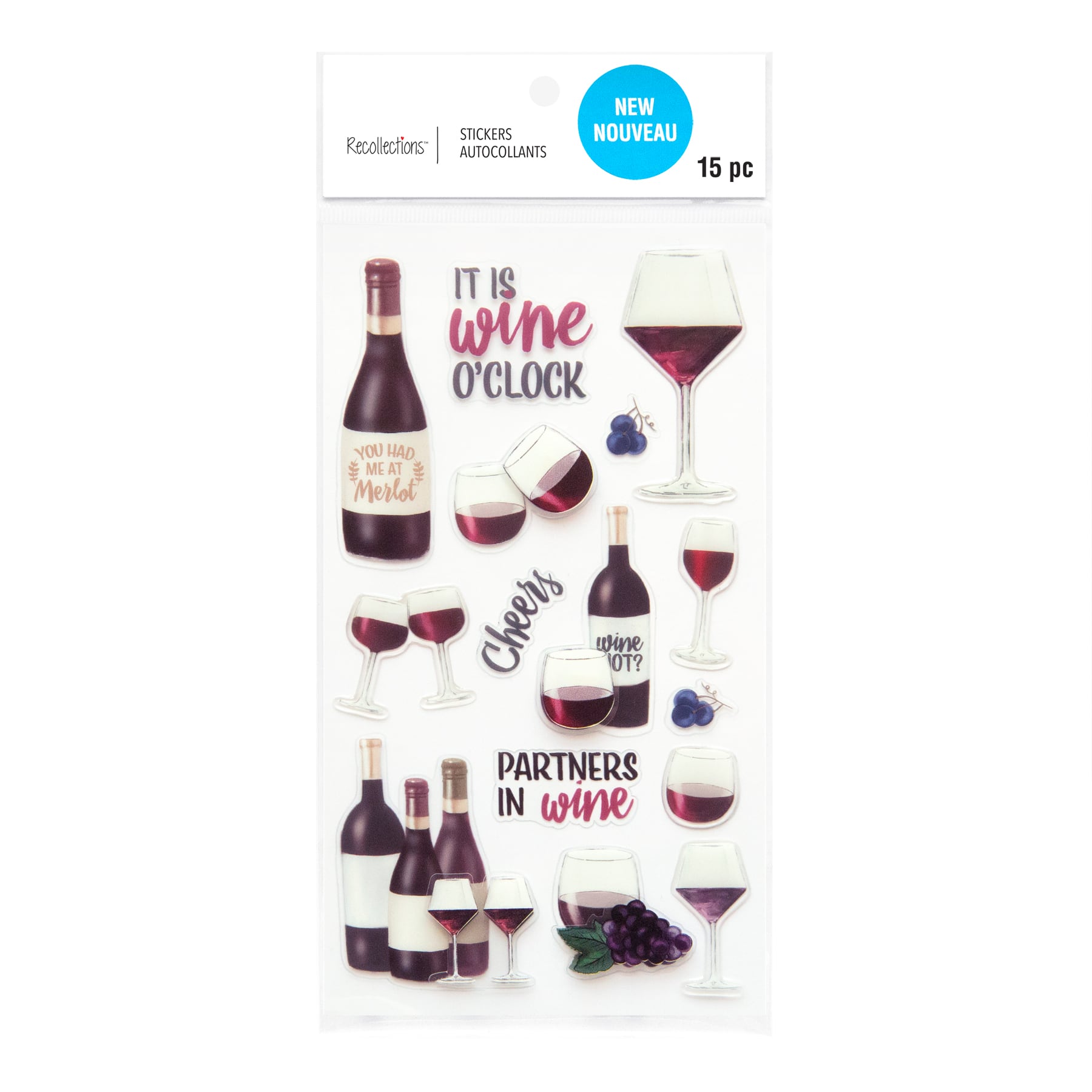 Red Wine Stickers by Recollections&#x2122;