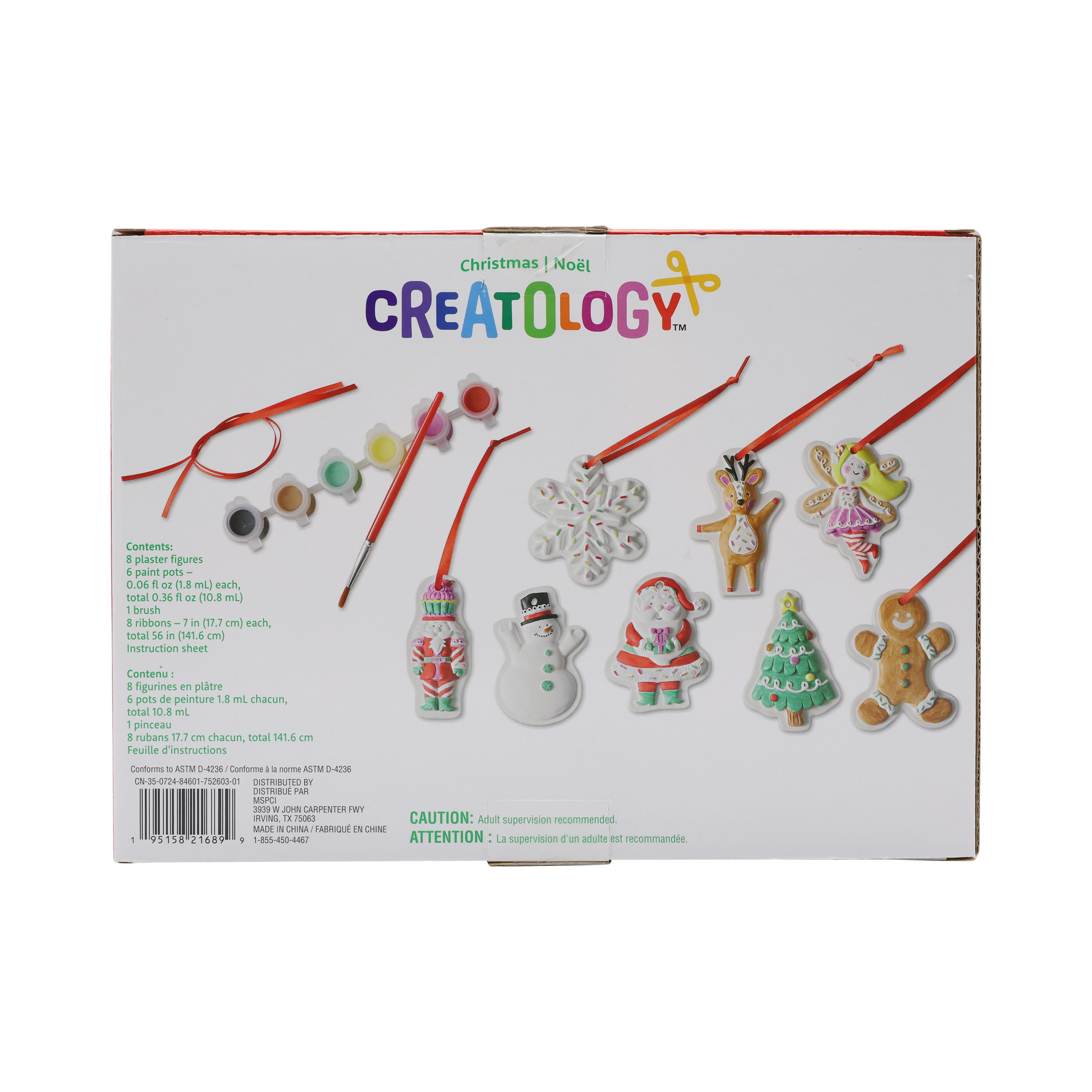 Christmas Character Flat Plaster Ornament Kit by Creatology&#x2122;