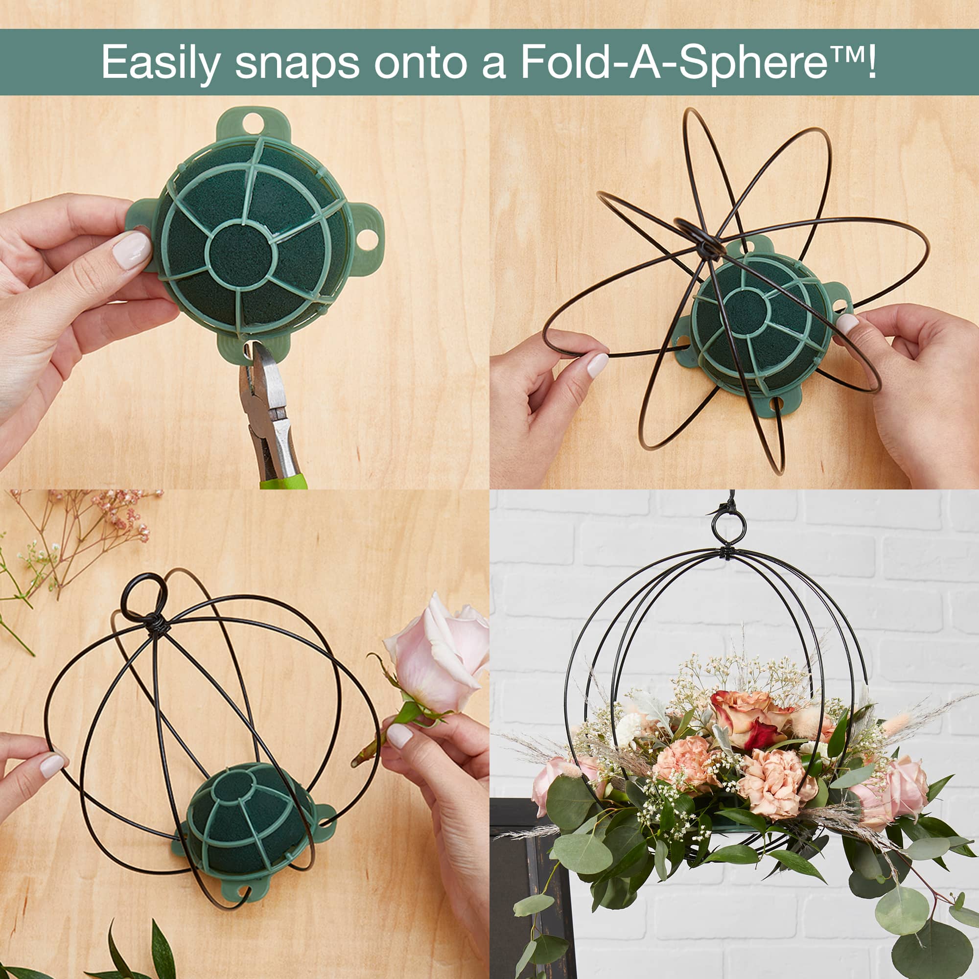FloraCraft&#xAE; 2&#x22; Green Artesia WetF&#x14D;M Designer Spot&#x2122;, 2ct.