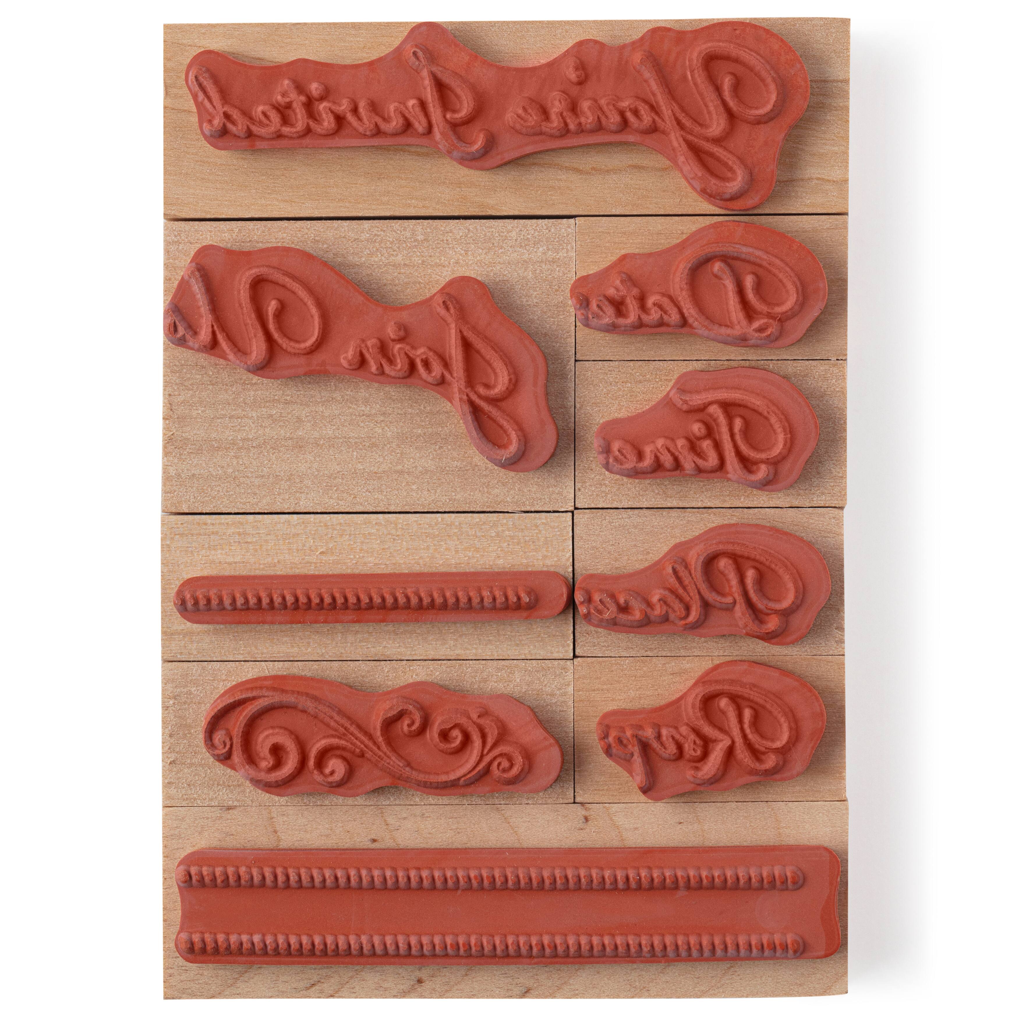 6 Pack: You&#x27;re Invited Wood Stamp Set by Recollections&#x2122;