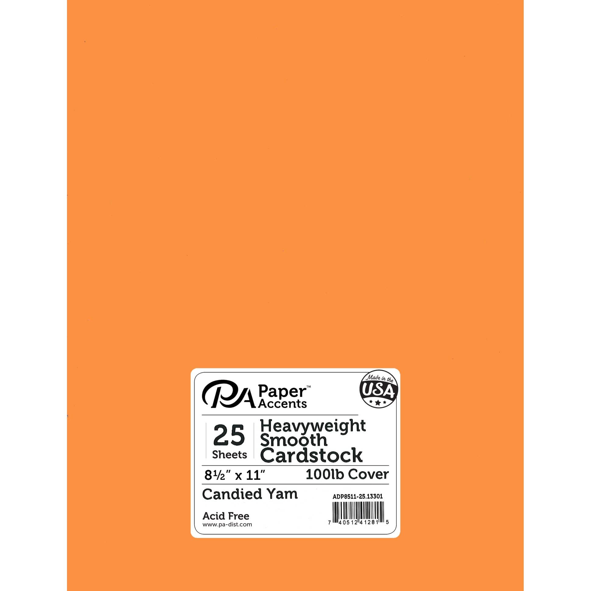 8.5 x 11 Black Card Stock Paper - 100lb Heavyweight Cover - 25
