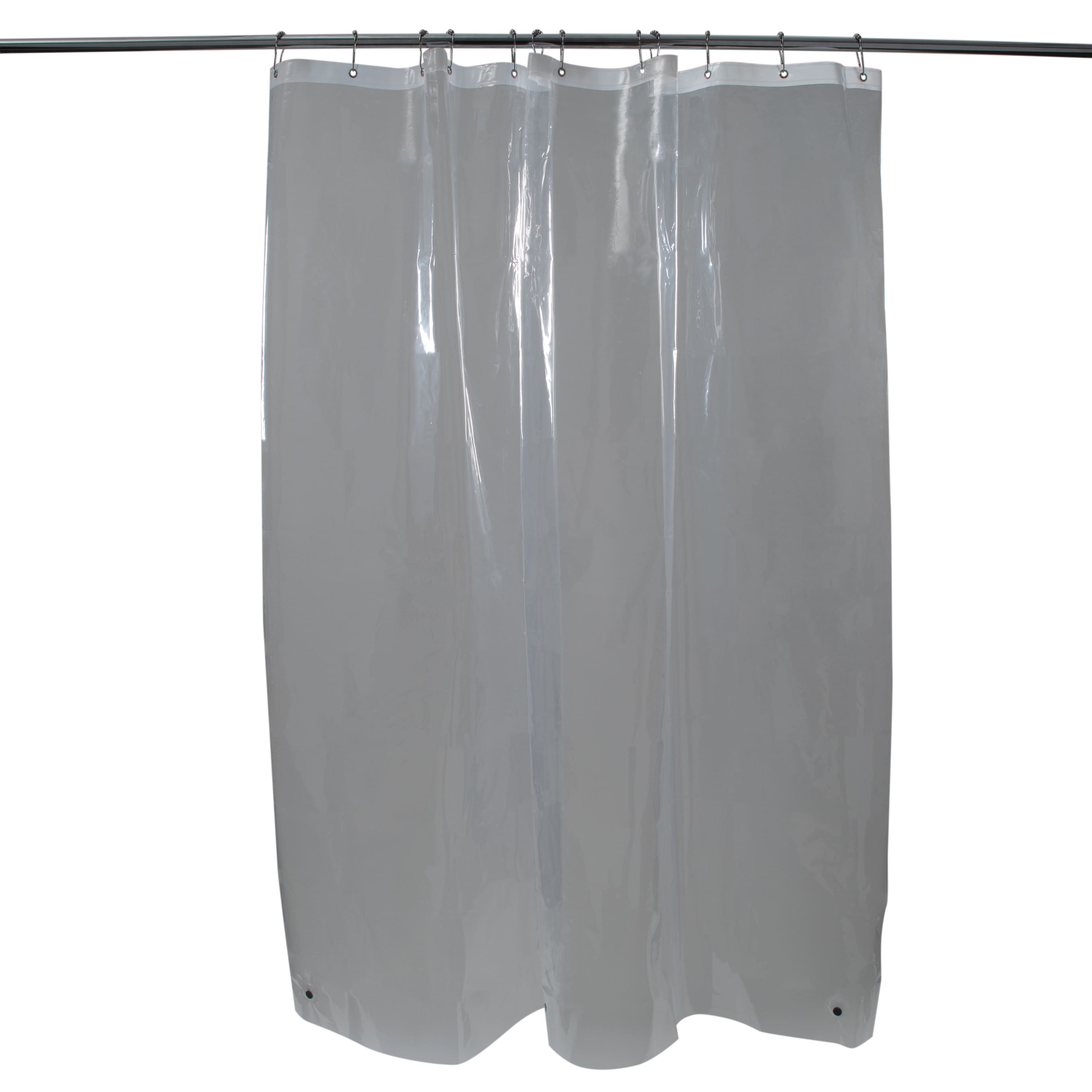 Goodears Clear Shower Curtain,Waterproof Shower Curtain Liner Plastic PEVA  with No Hooks,72x74 Inch,Washable