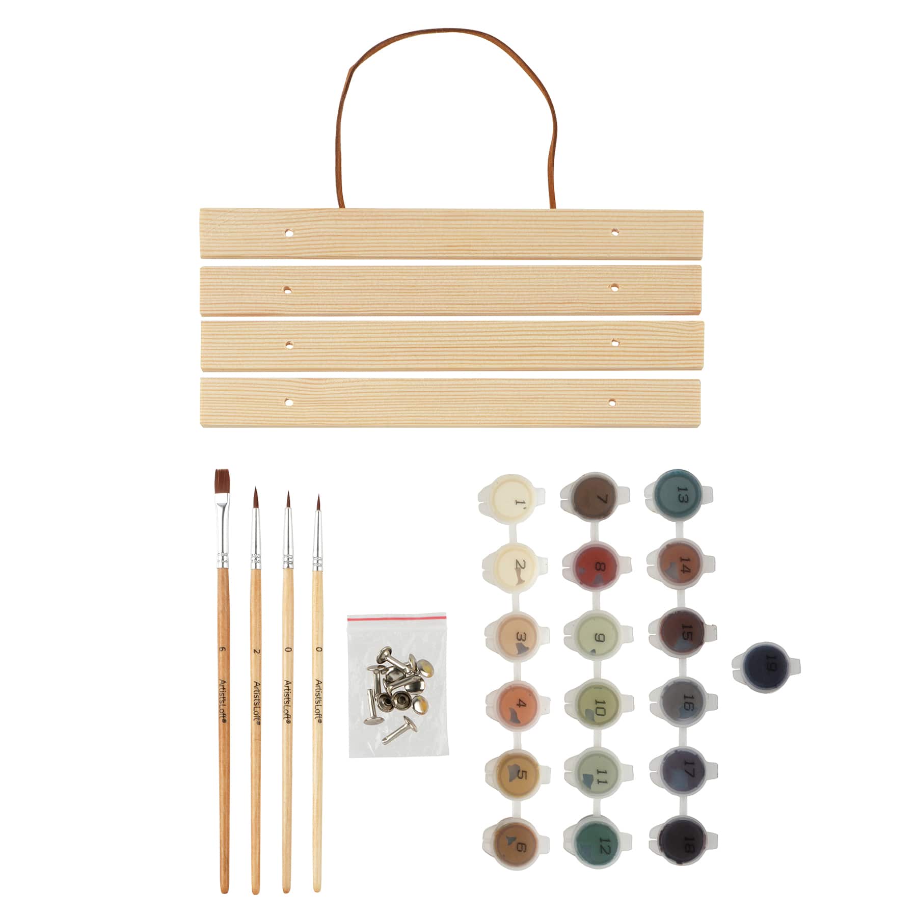 8&#x22; x 10&#x22; Mona Lisa Paint-by-Number Kit with Wood Display Hanger by Artist&#x27;s Loft&#xAE;