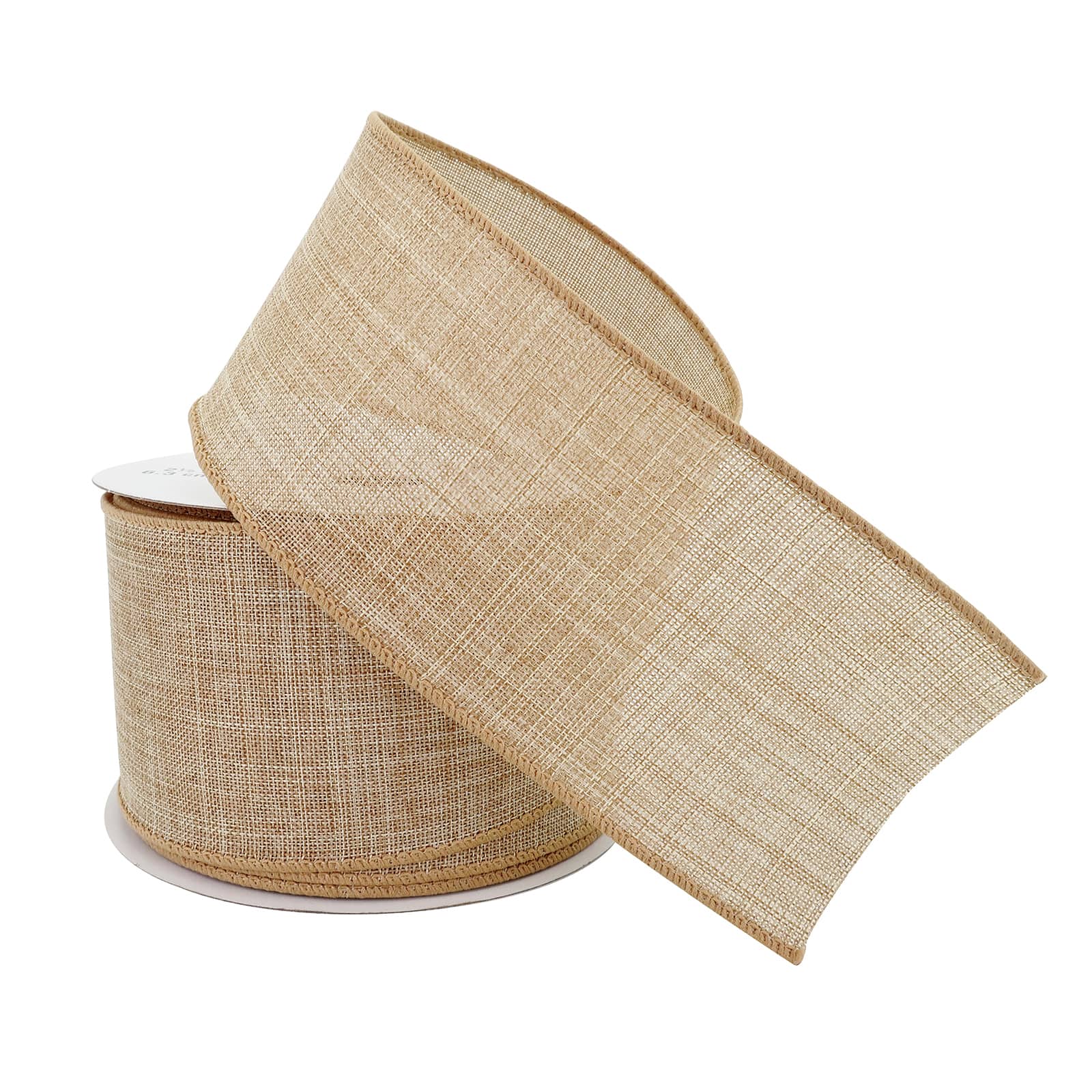 12 Pack: 2.5" x 25ft. Faux Linen Wired Ribbon by Celebrate It®