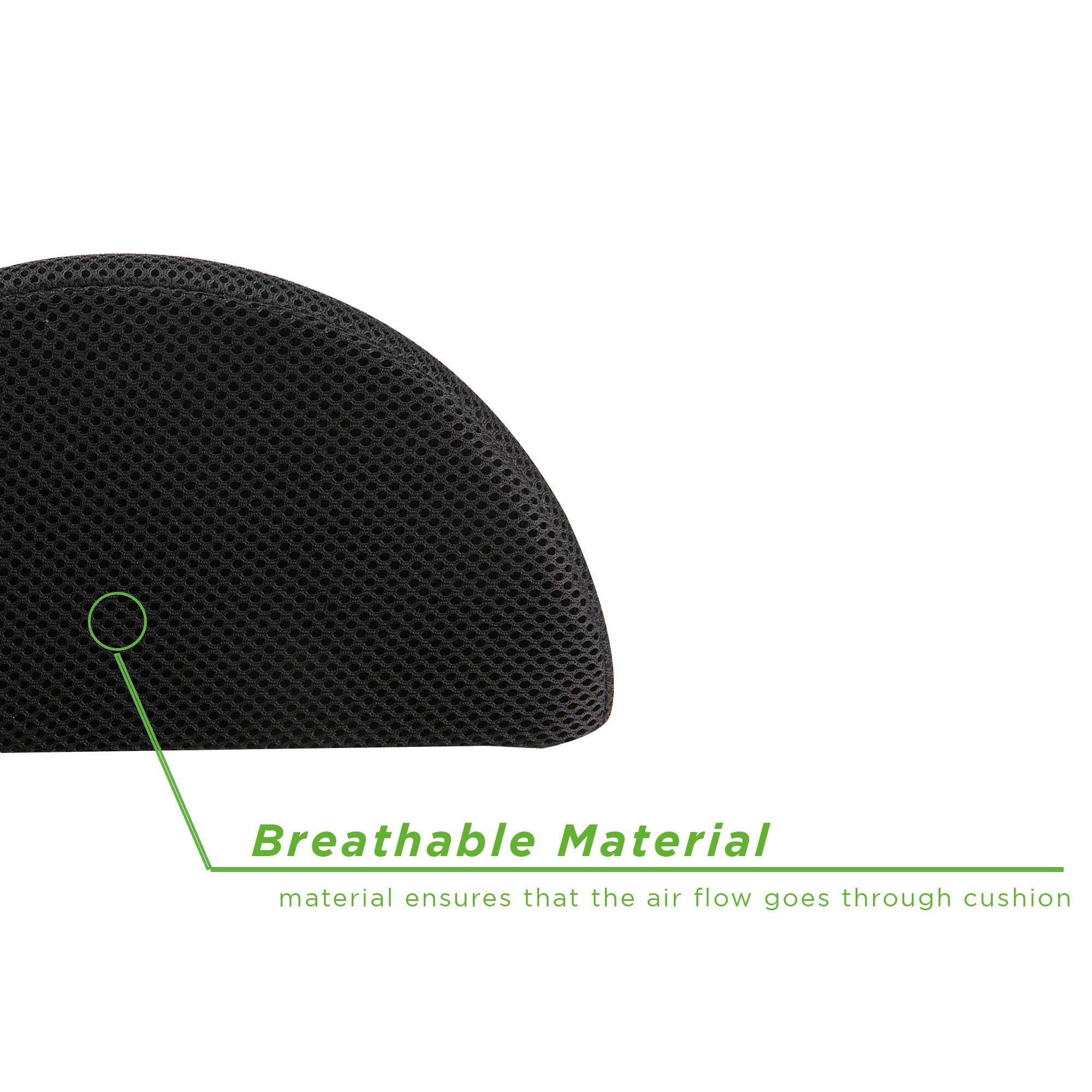 Mind Reader Black Foam Multi-Purpose Cushion