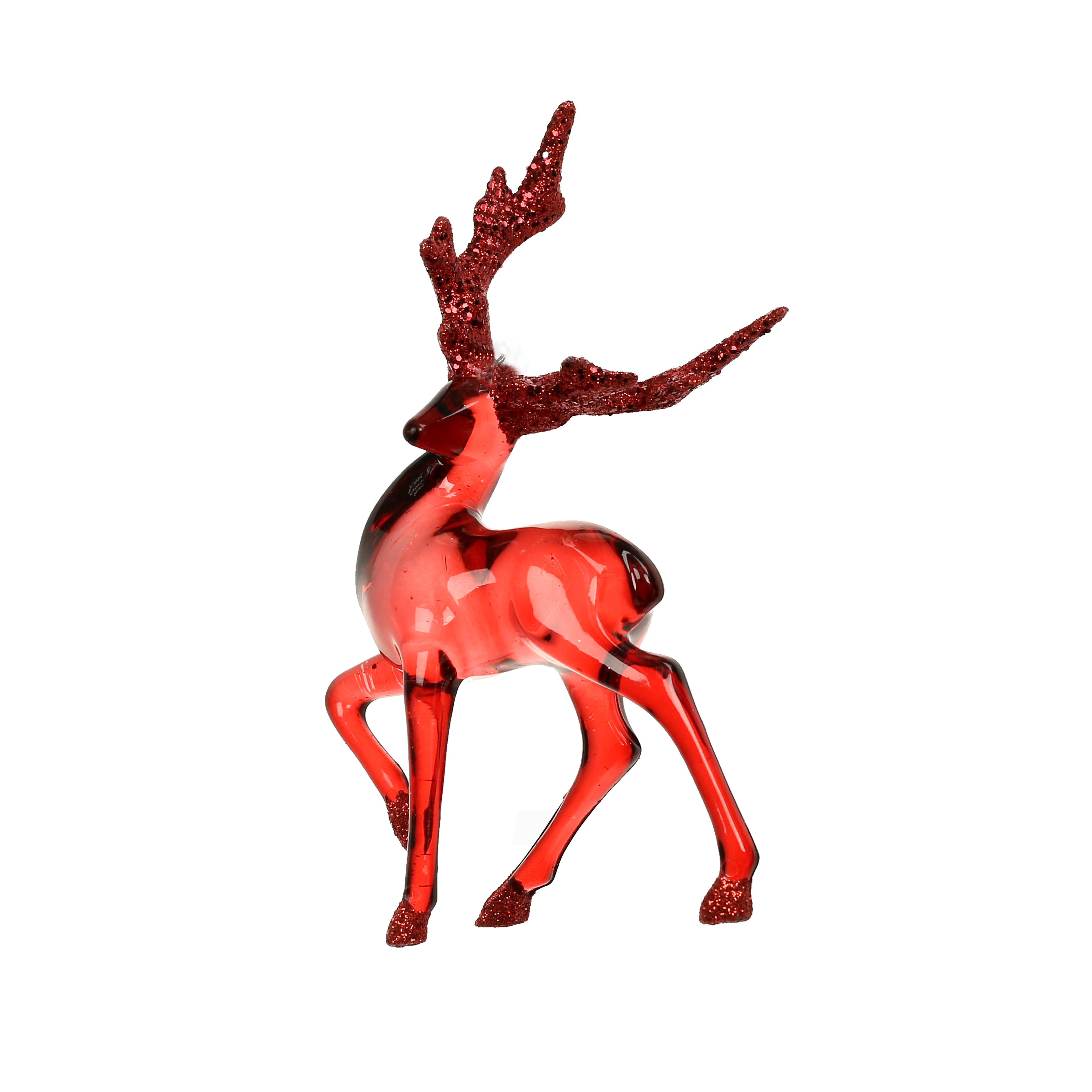3 Pack 6.3&#x22; Red Reindeer Shatterproof Ornaments by Ashland&#xAE;