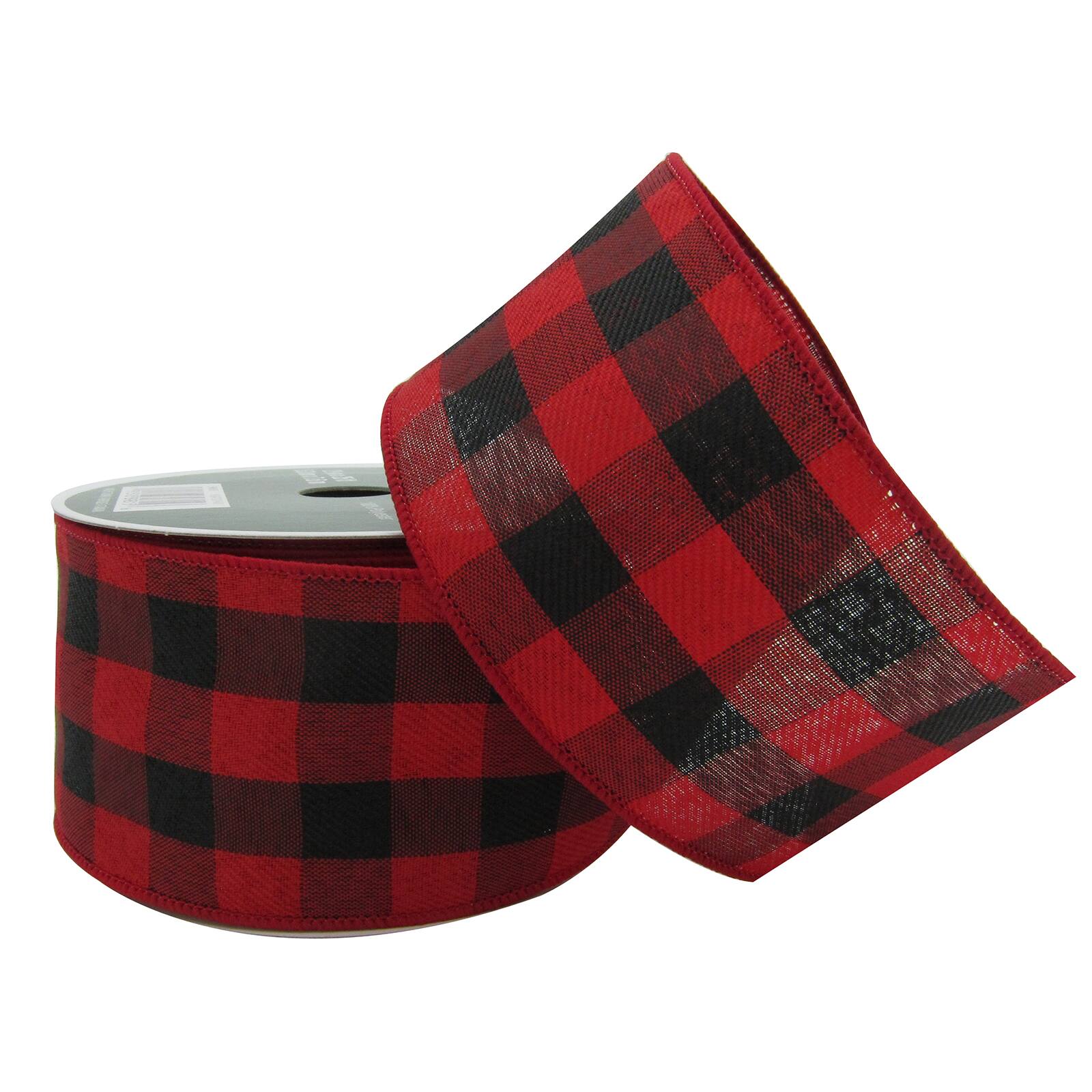 Shop for the 2.5" Wired Plaid Ribbon by Celebrate It® Christmas at Michaels