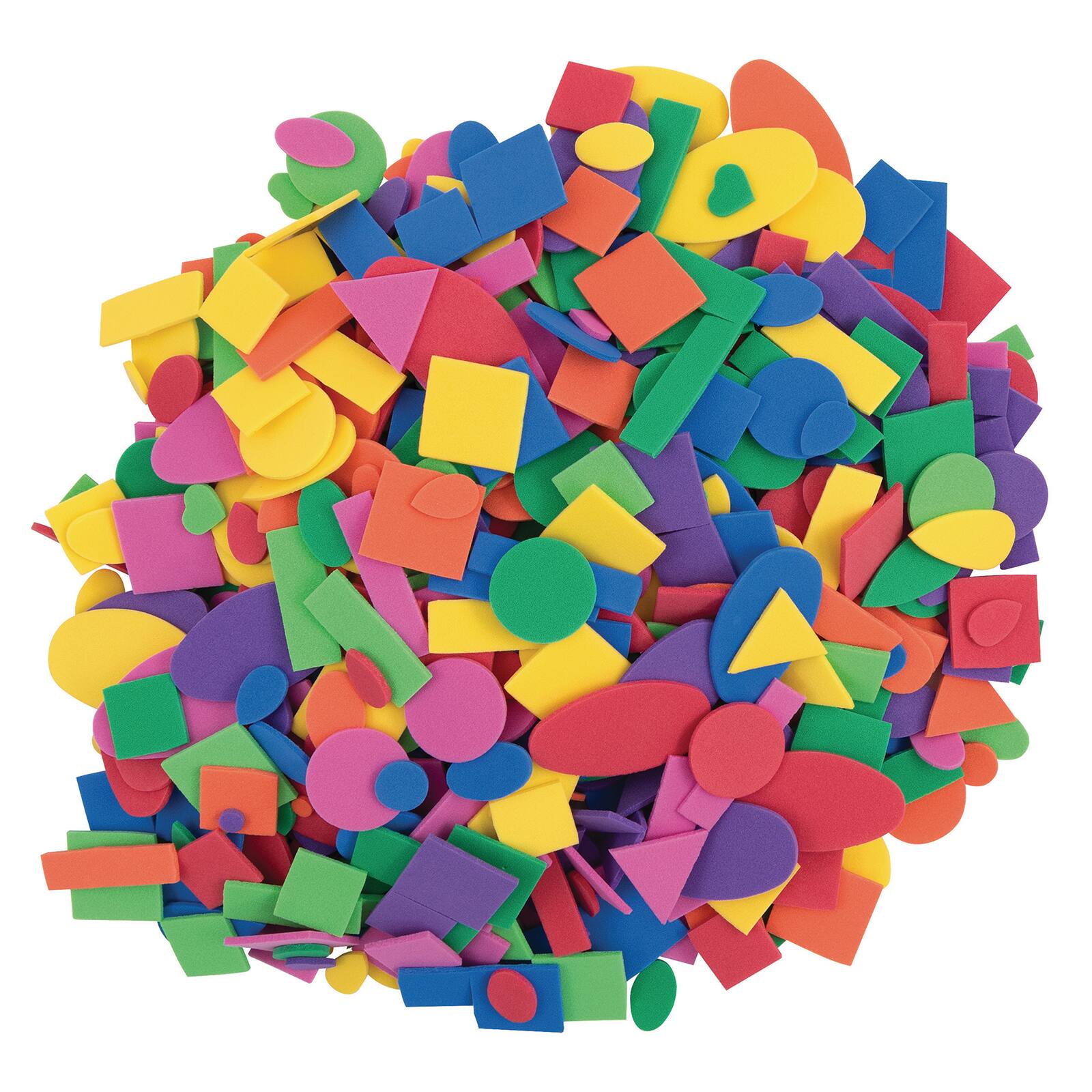 Creativity Street® WonderFoam® Foam Shapes Craft Tub, 2 Packs of 1/2lb.