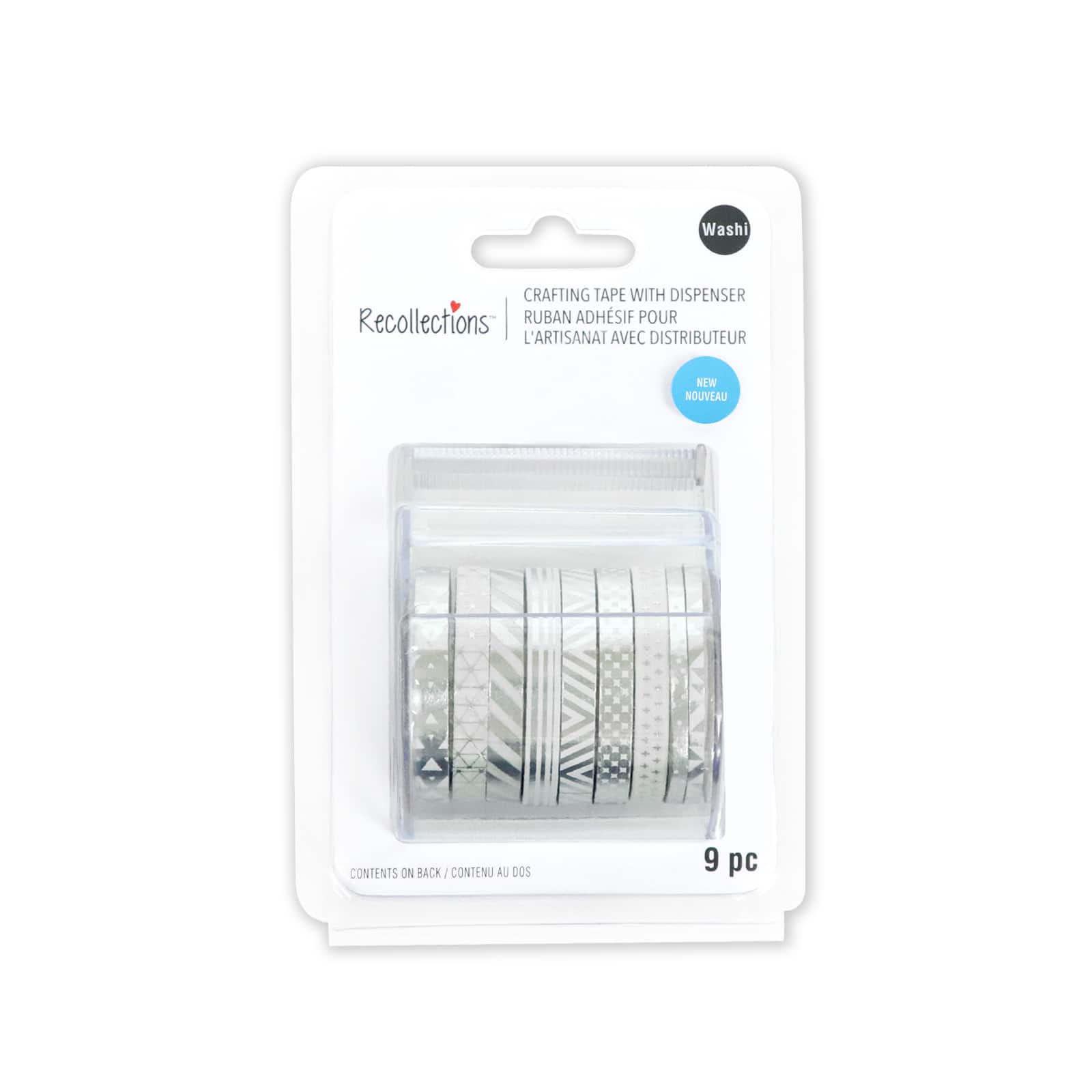 Silver Foil Crafting Washi Tape & Dispenser Set by Recollections™