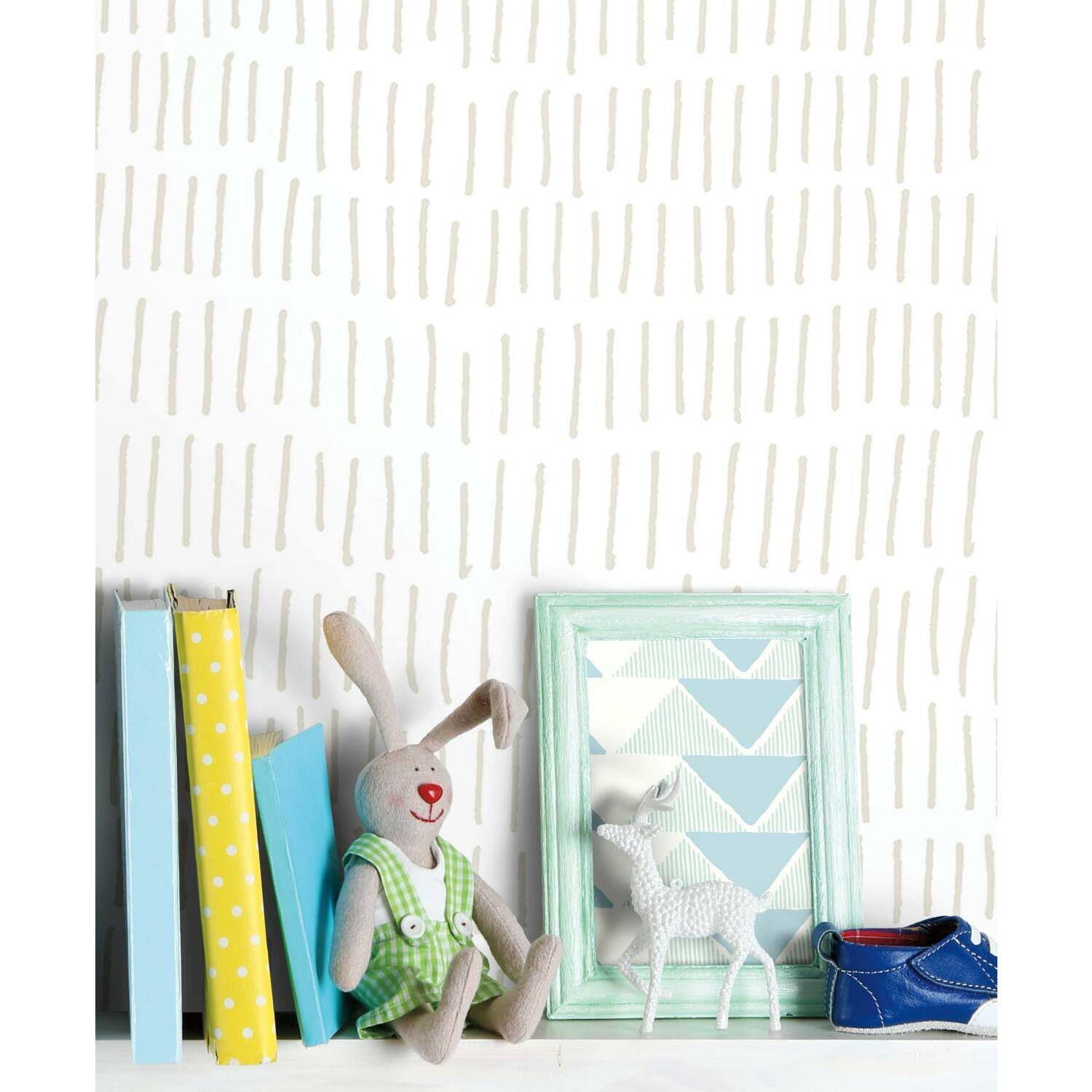 RoomMates Tick Marks Peel & Stick Wallpaper