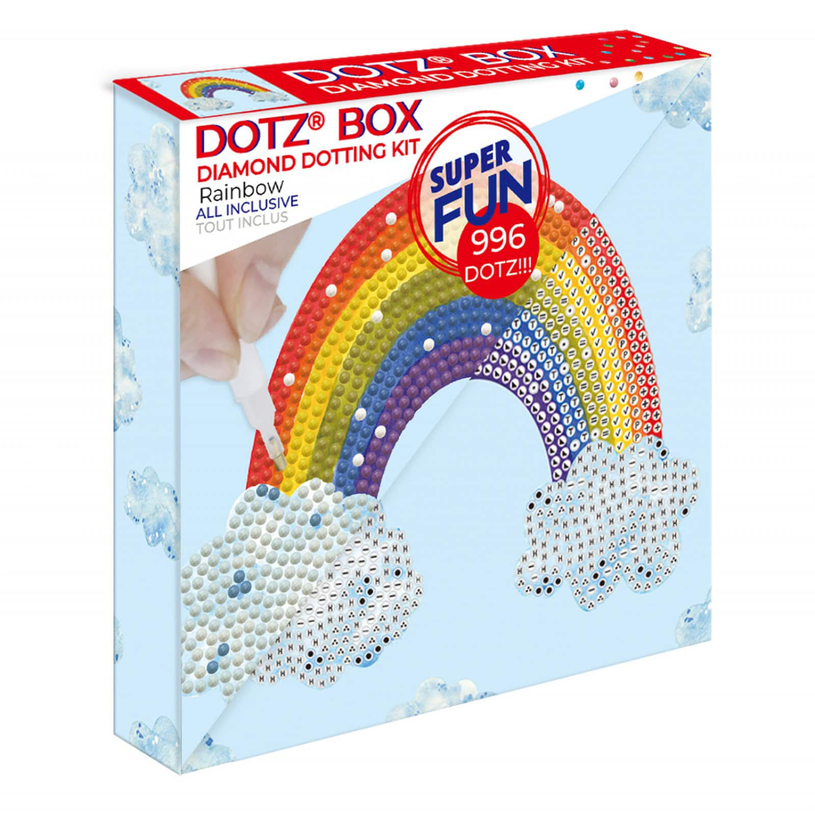 Diamond Dotz&#xAE; Rainbow Smile Diamond Box Painting Kit