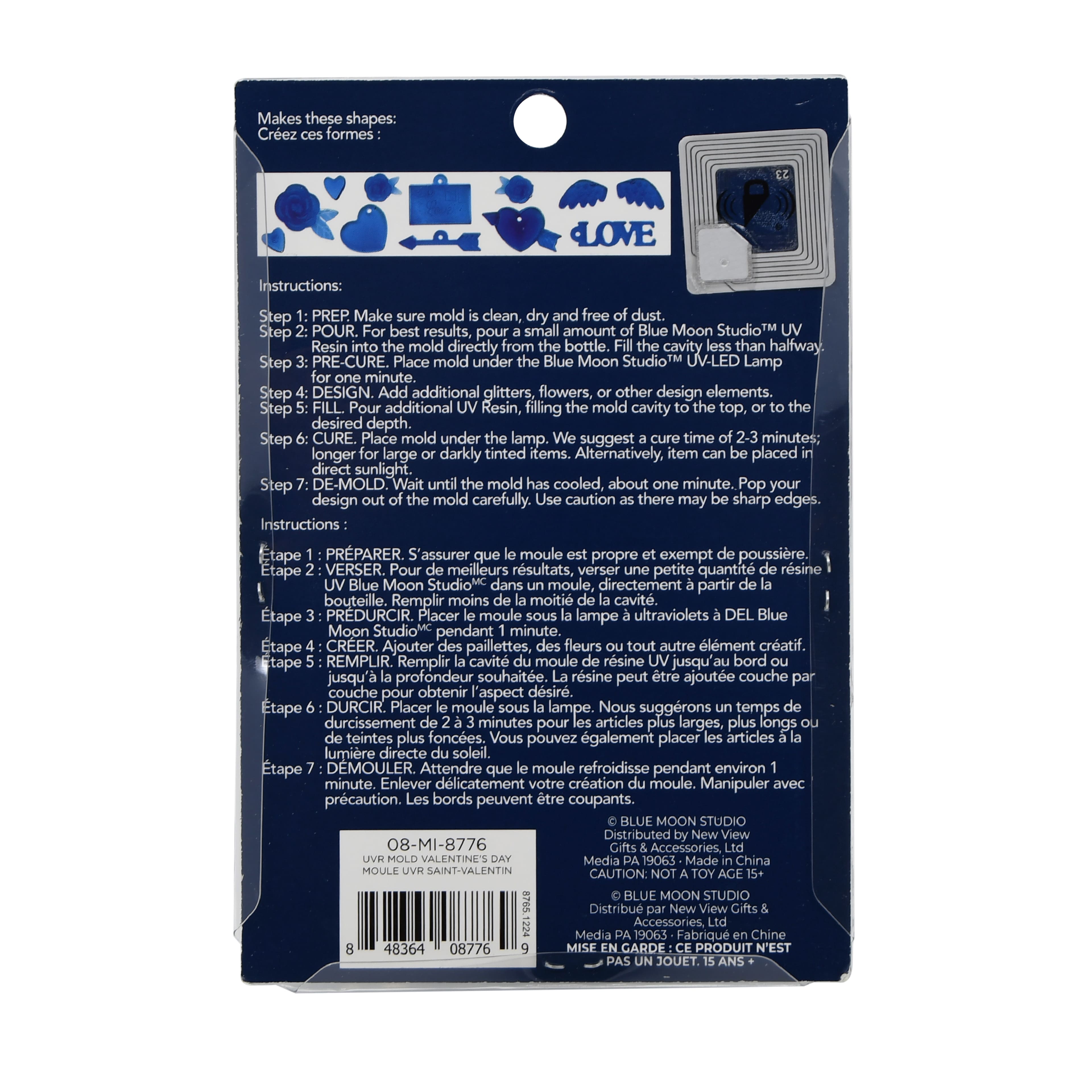 Blue Moon Studio™ UV Resin Craft Valentine's Day Silicone Mold