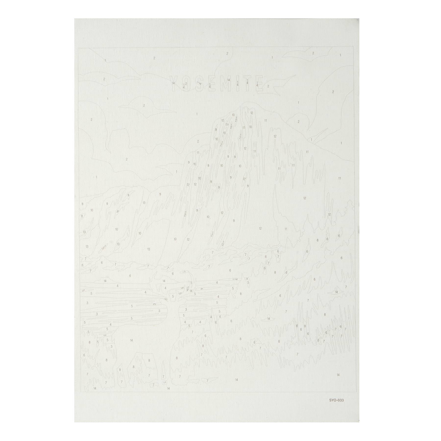 8" x 10" Yosemite Paint-by-Number Kit with Wood Display Hanger by Artist's Loft®