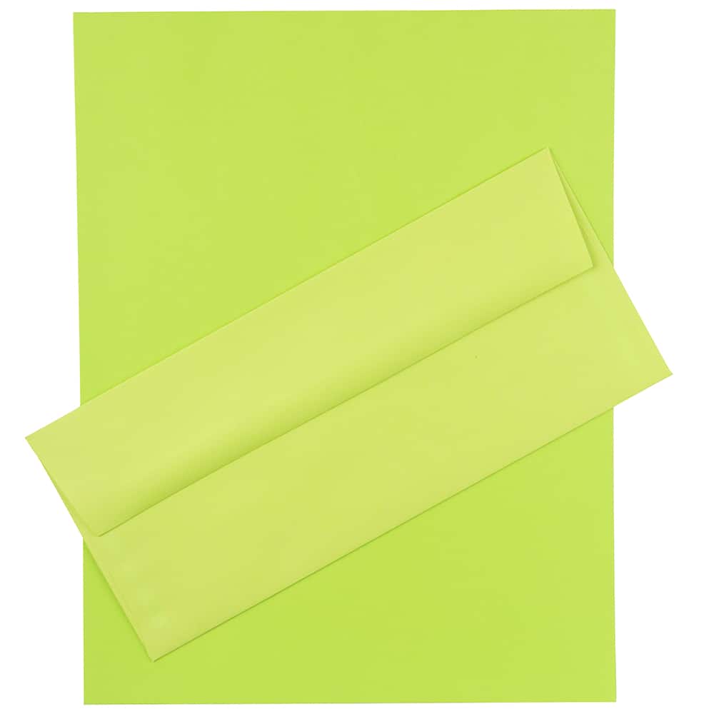 JAM Paper 8.5" x 11" Letter Paper & Envelopes #10 Business Stationery Set, 100ct.