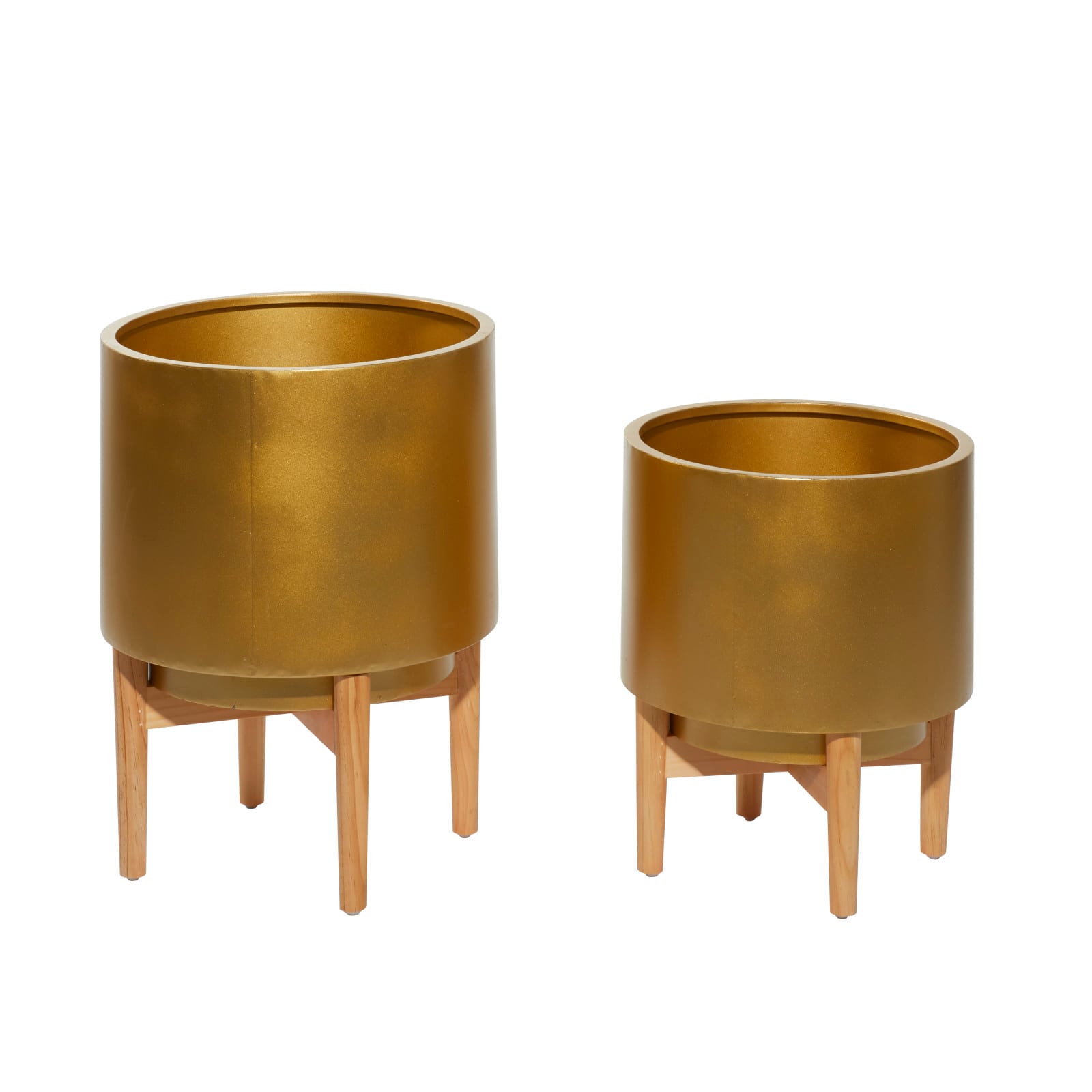 CosmoLiving by Cosmopolitan Gold Metal Planter Set