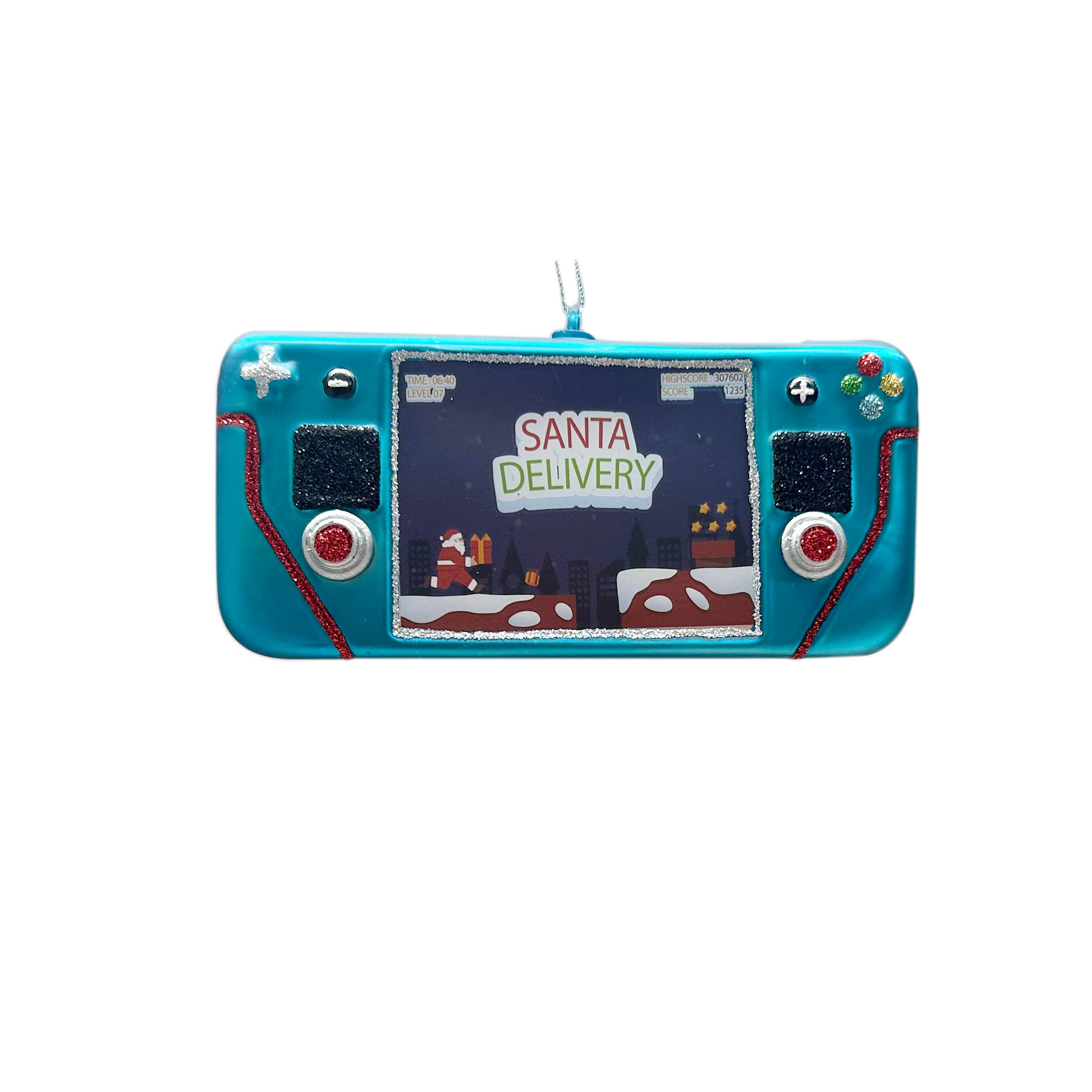 5&#x22; Blue Glass Handheld Game Controller Ornament by Ashland&#xAE;