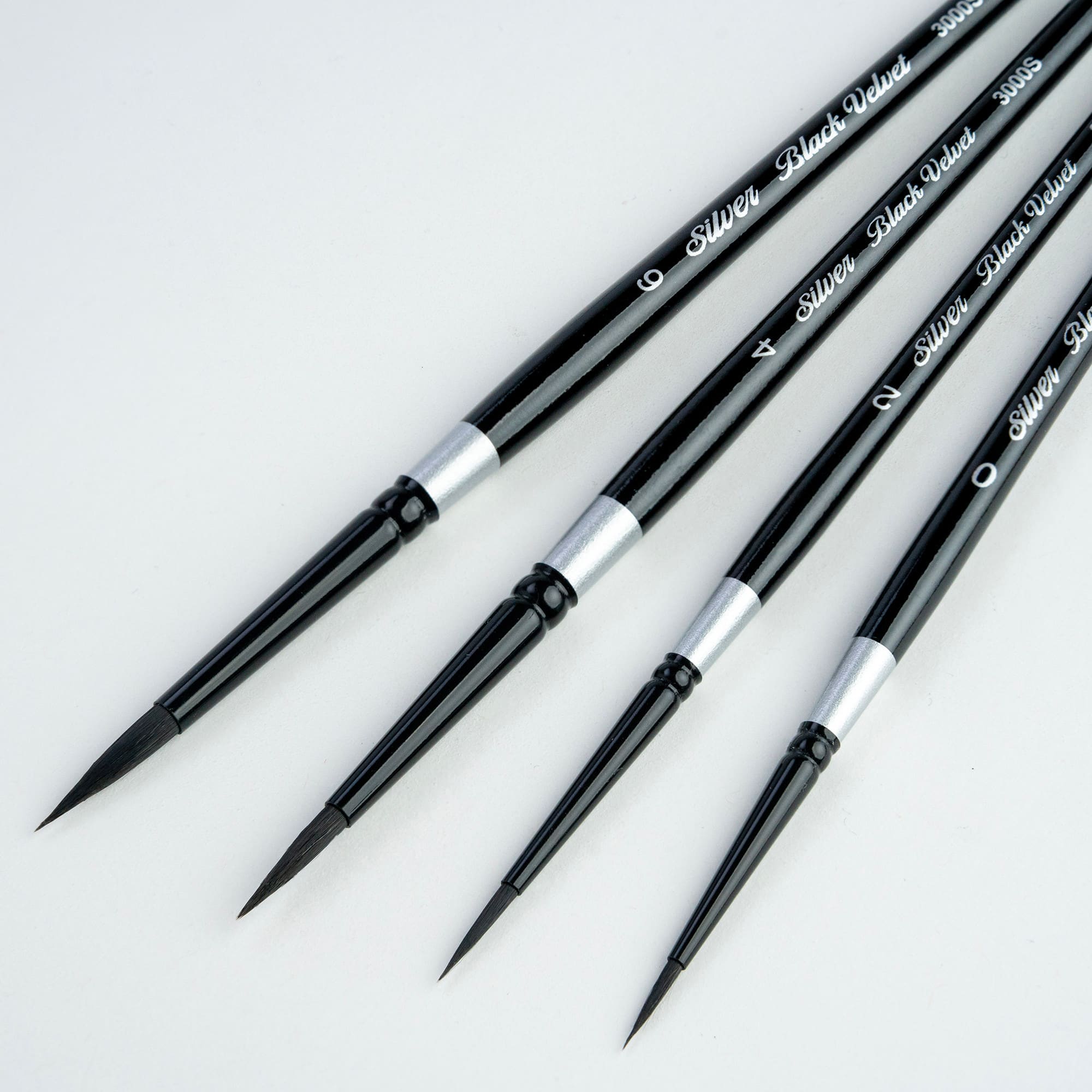 Silver Brush Limited Black Velvet® Round Brushes Set