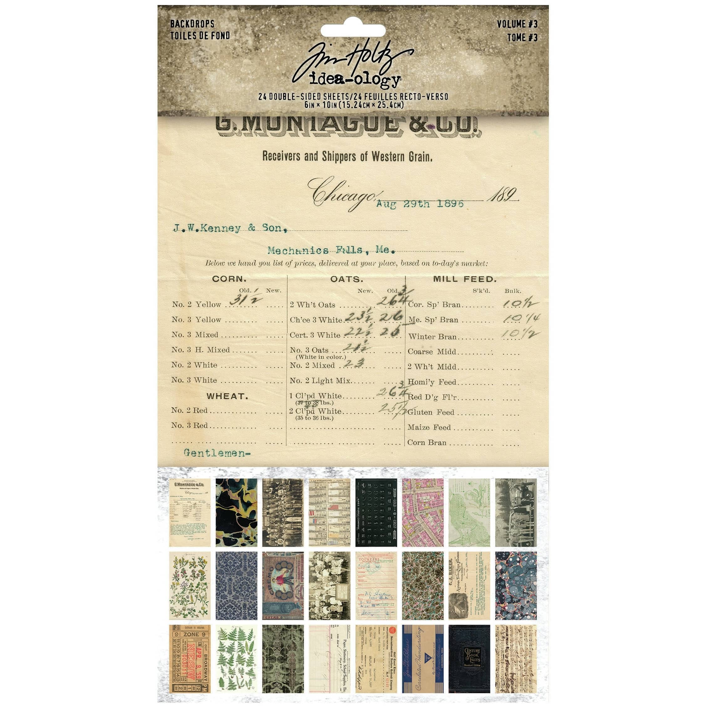 Tim Holtz® Idea-Ology® Backdrops Double-Sided Cardstock