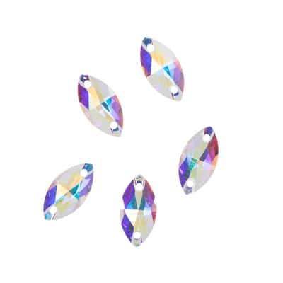 12mm Navette Sew-On Austrian Crystals by Bead Landing™, 5ct. image