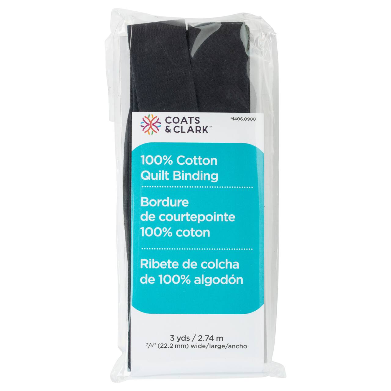 Coats & Clark™ Cotton Quilt Binding, Color: Black | Michaels