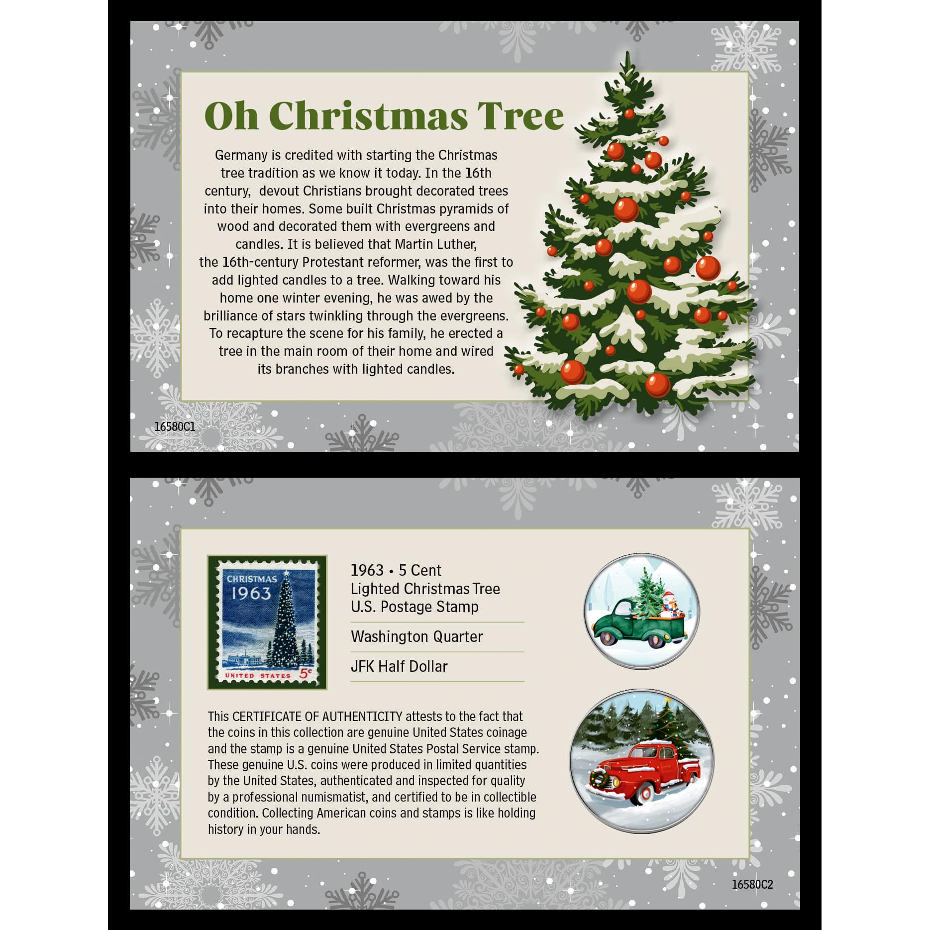 The History Of The Christmas Tree Coin And Stamp Set | Michaels