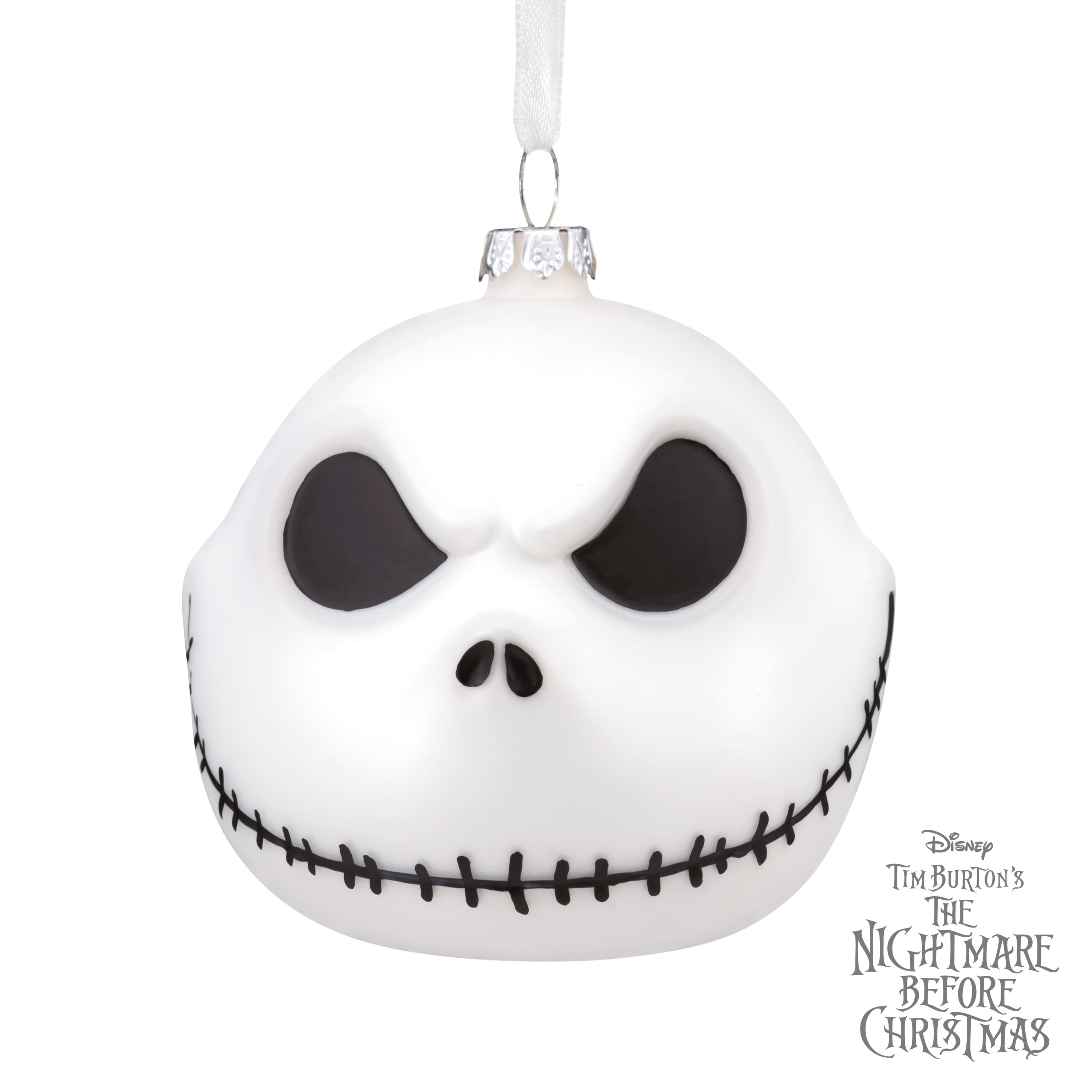Hallmark Disney&#xAE; The Nightmare Before Christmas 3.5&#x22; Jack Skellington Blown Glass Ornament