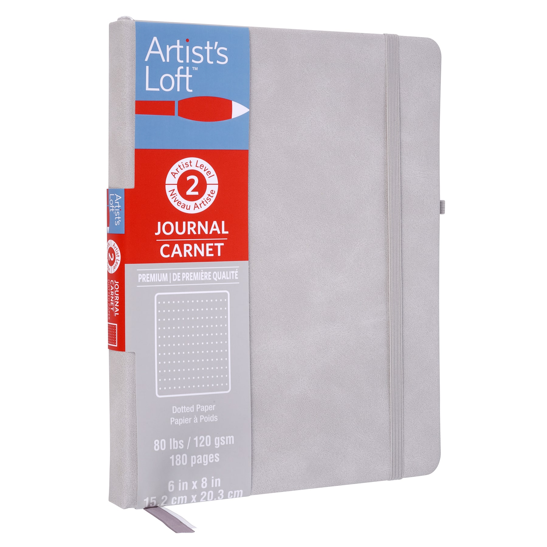 Gray Premium Hardcover Dot Journal, 6 x 8 by Artist's Loft™