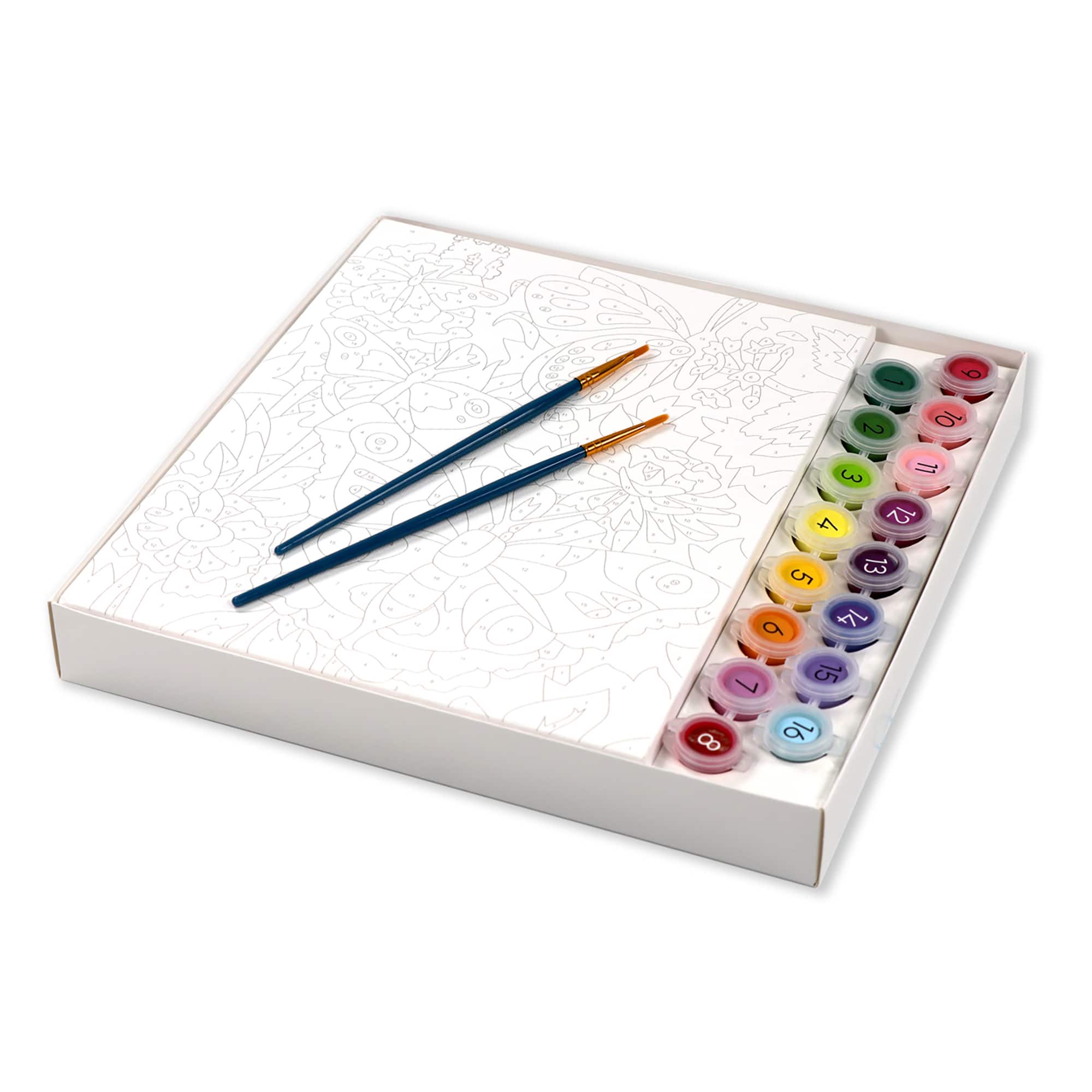 Paint by Numbers Butterflies and Blooms Craft Kit