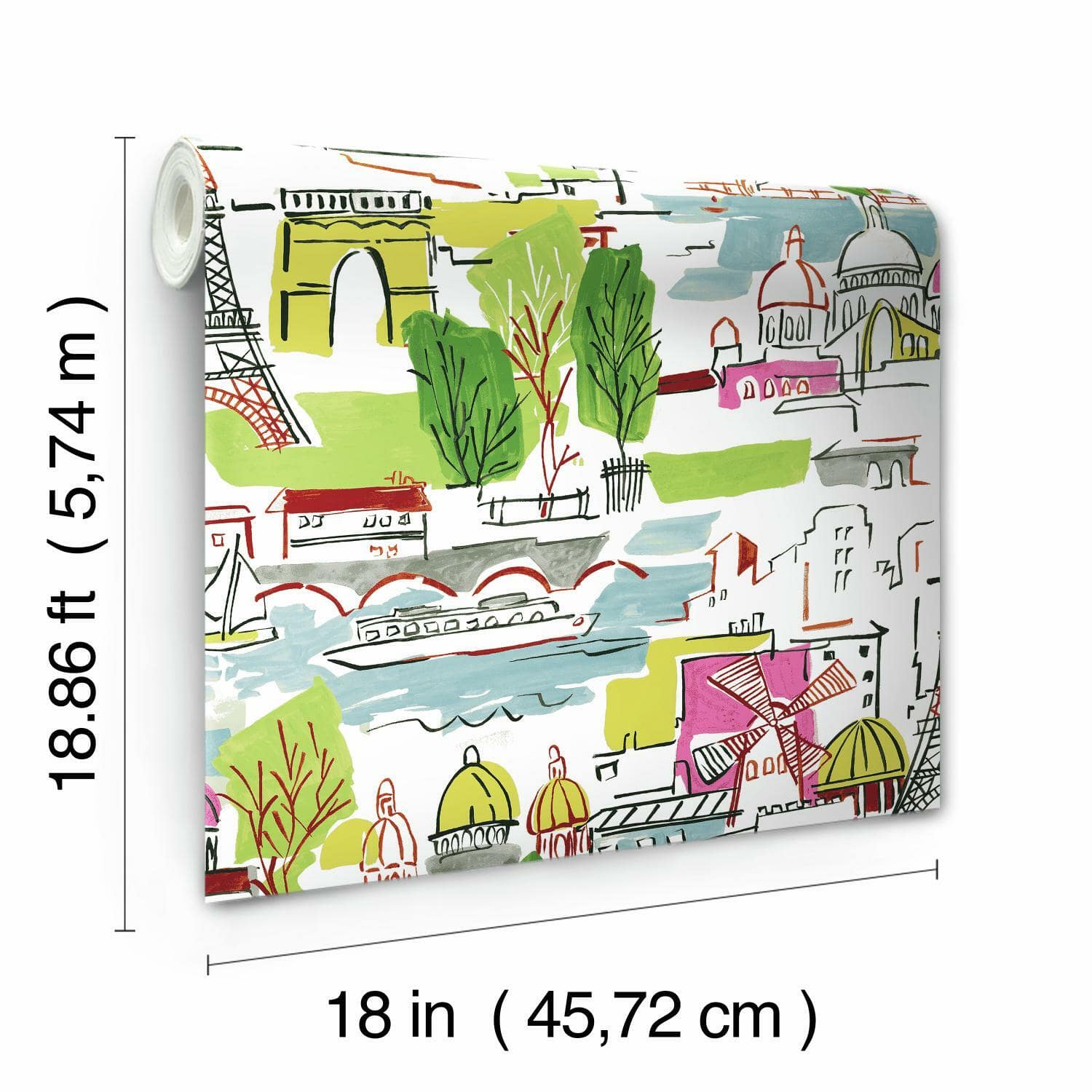 RoomMates Arrondissement Peel & Stick Wallpaper