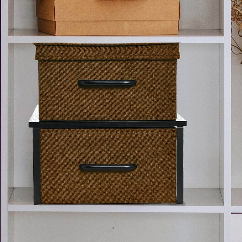 Household Essentials Stacking Storage Boxes Set
