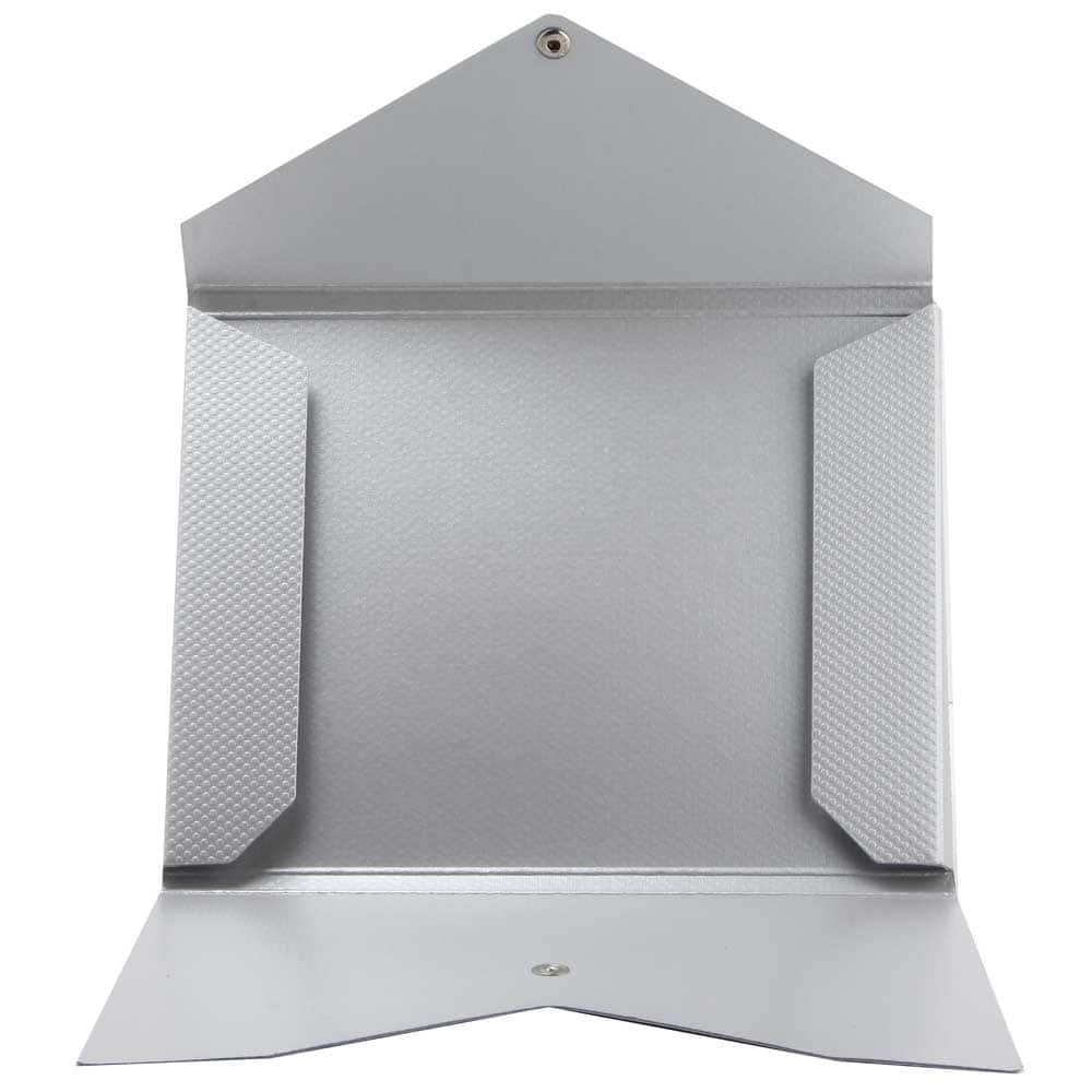 JAM Paper Textured Silver Kraft 9.25" x 12.25" Recycled Portfolio