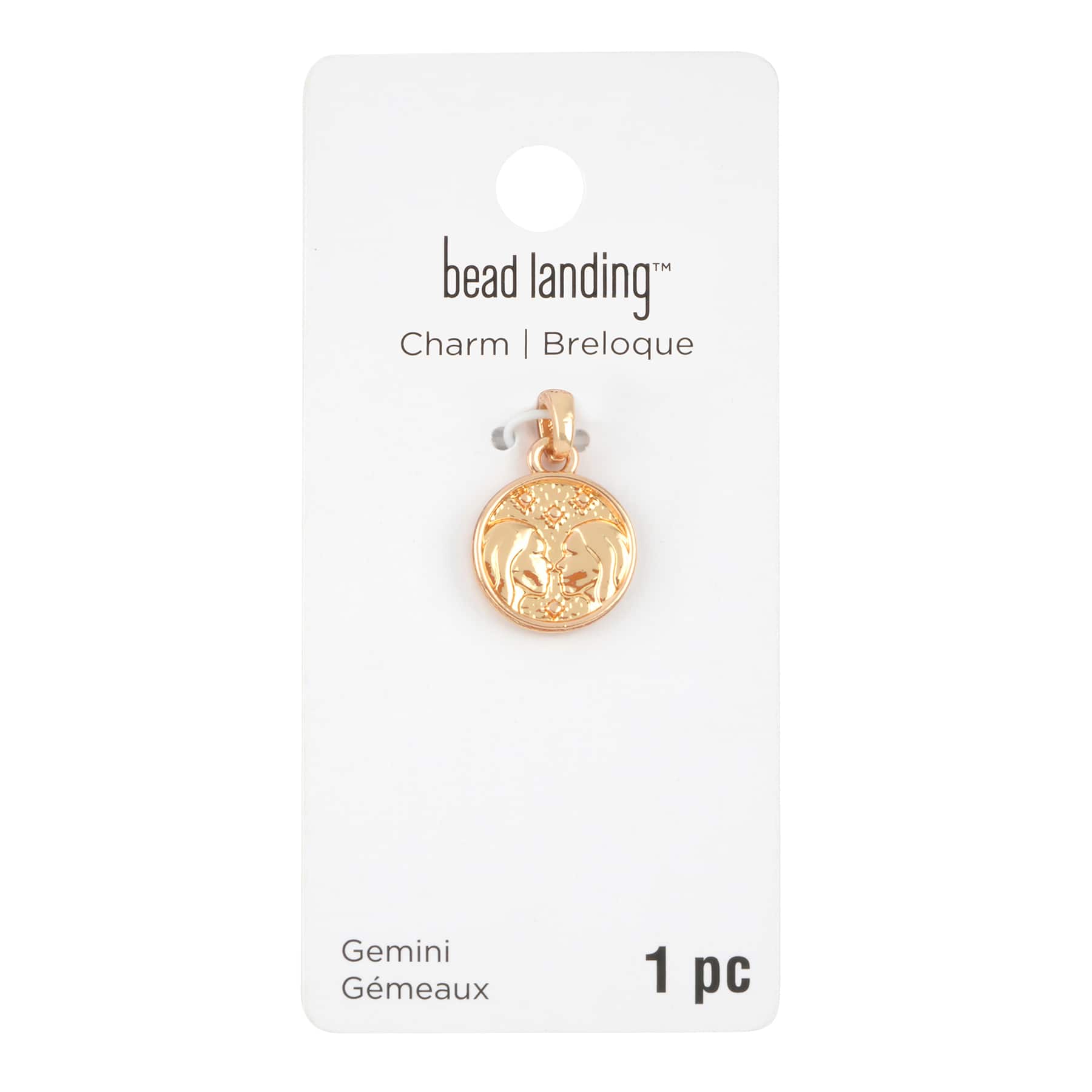 12 Pack: Metal Zodiac Coin Charm by Bead Landing™