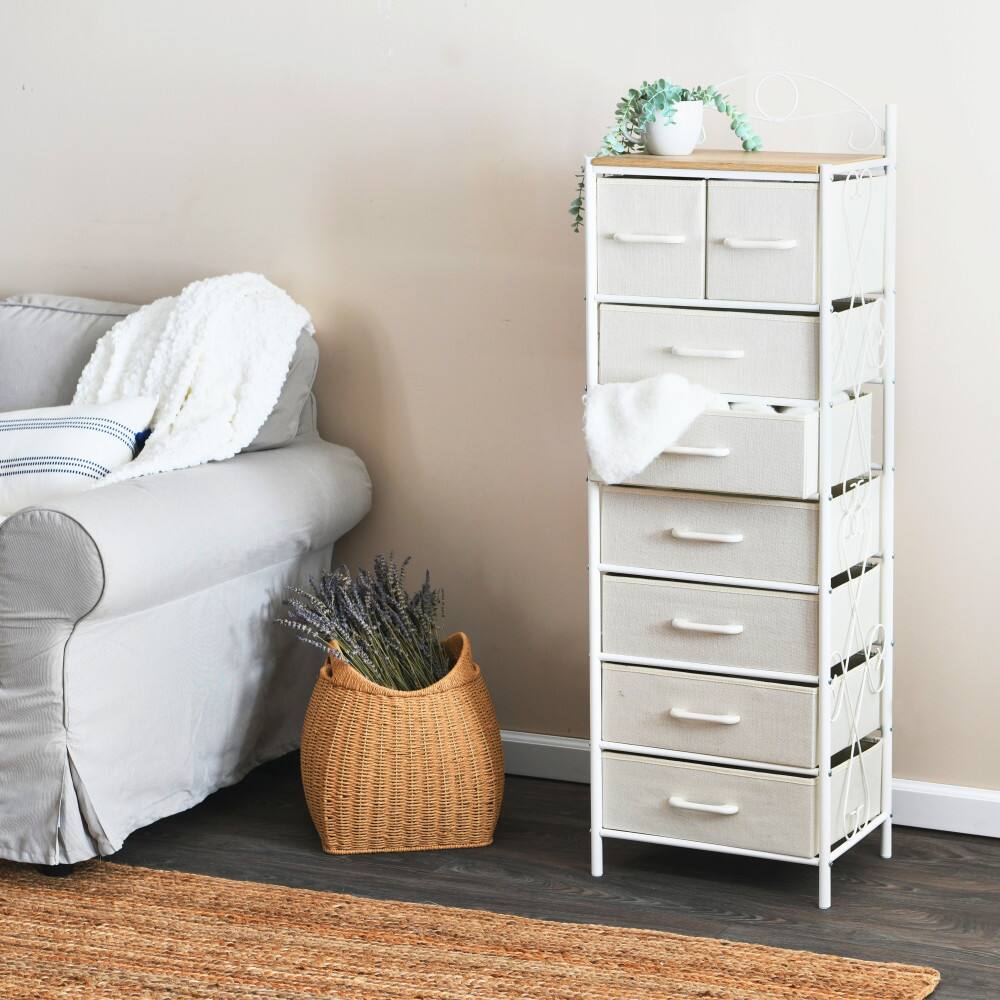 Household Essentials Victoria 54&#x22; 8-Drawer Narrow Dresser