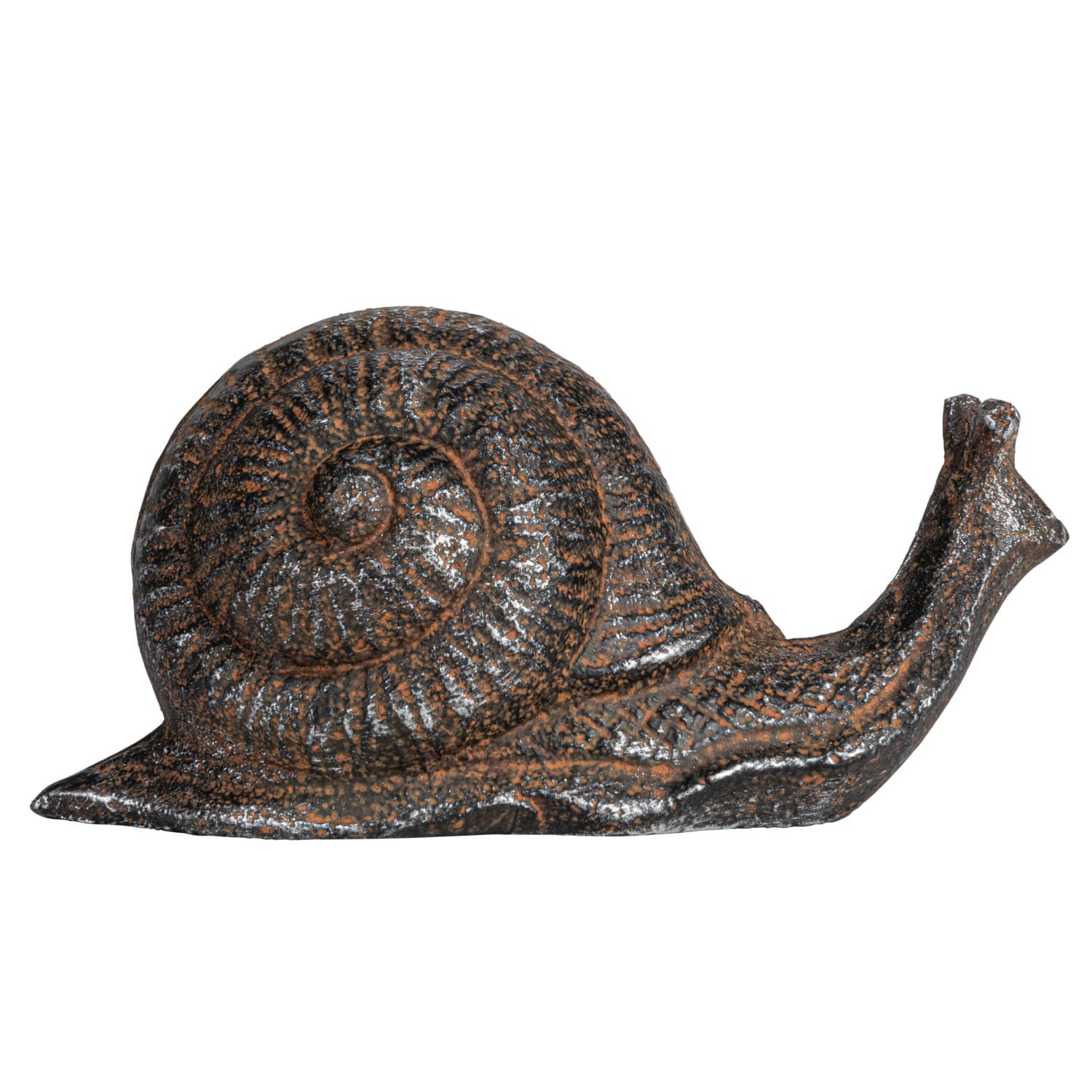 Hello Honey® 6" Rust-Colored Cast Metal Snail Accent Décor