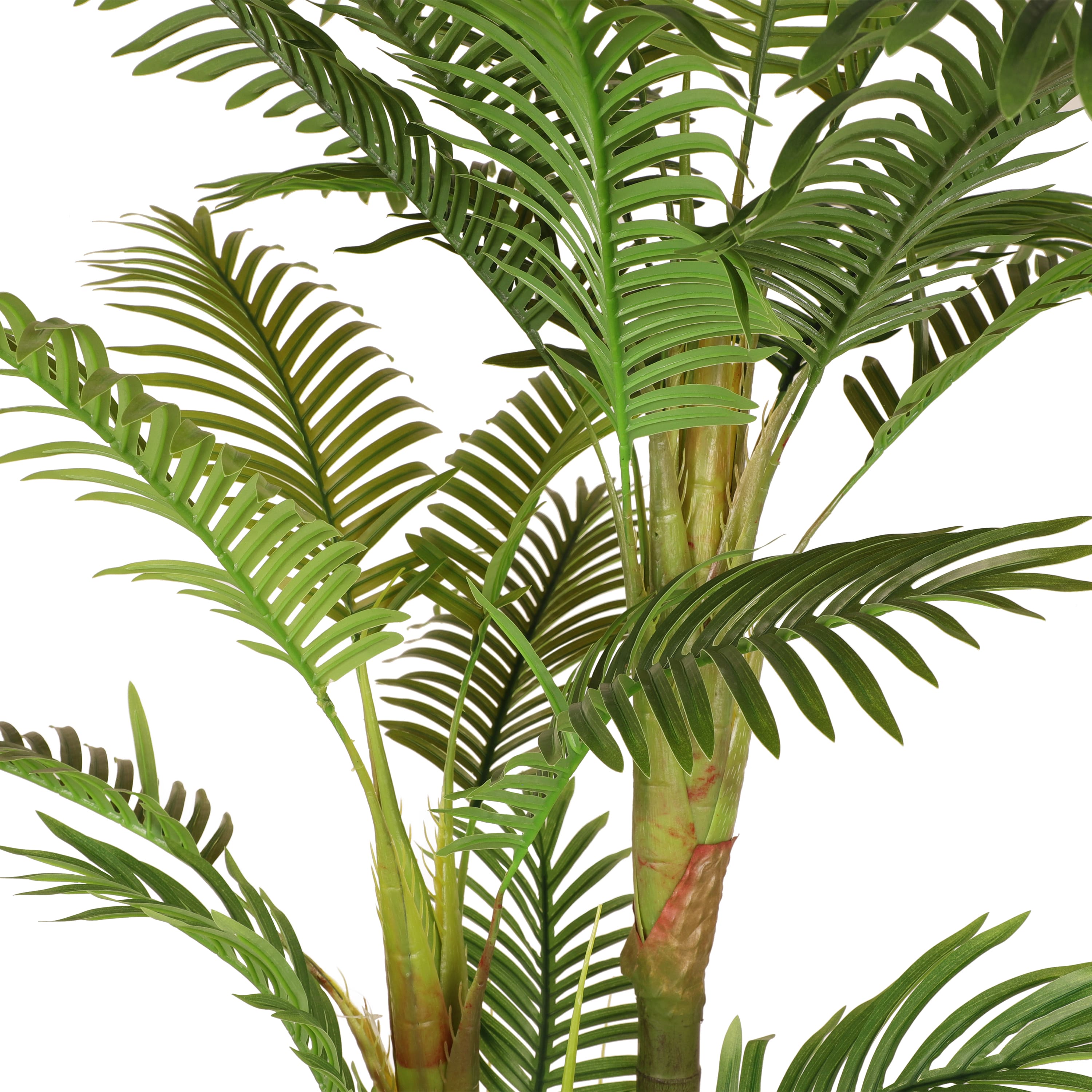 6ft. Artificial Areca Palm Tree in White Decorative Pot