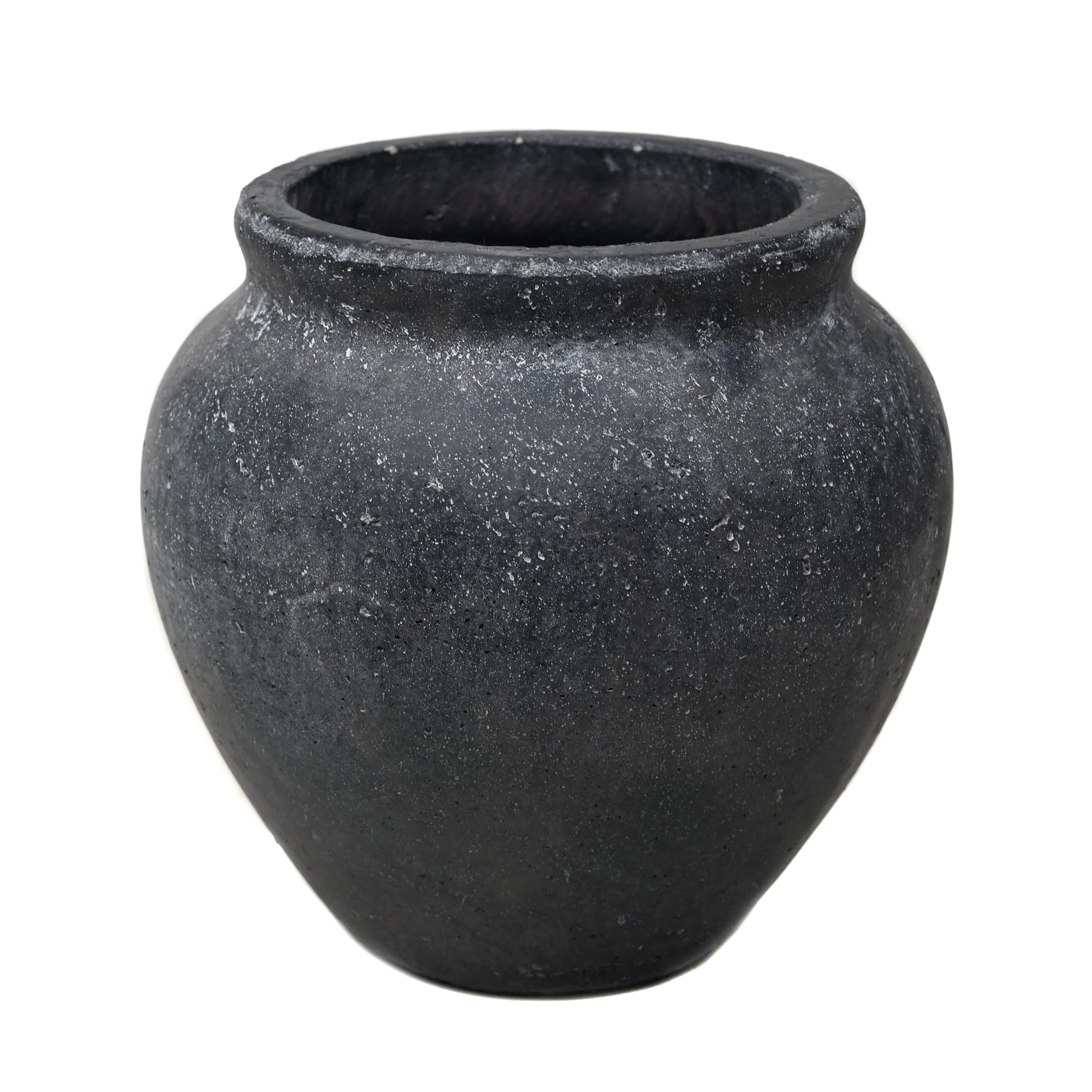 Fall 7.5&#x22; x 7.1&#x22; Black Cement Vase by Ashland&#xAE;