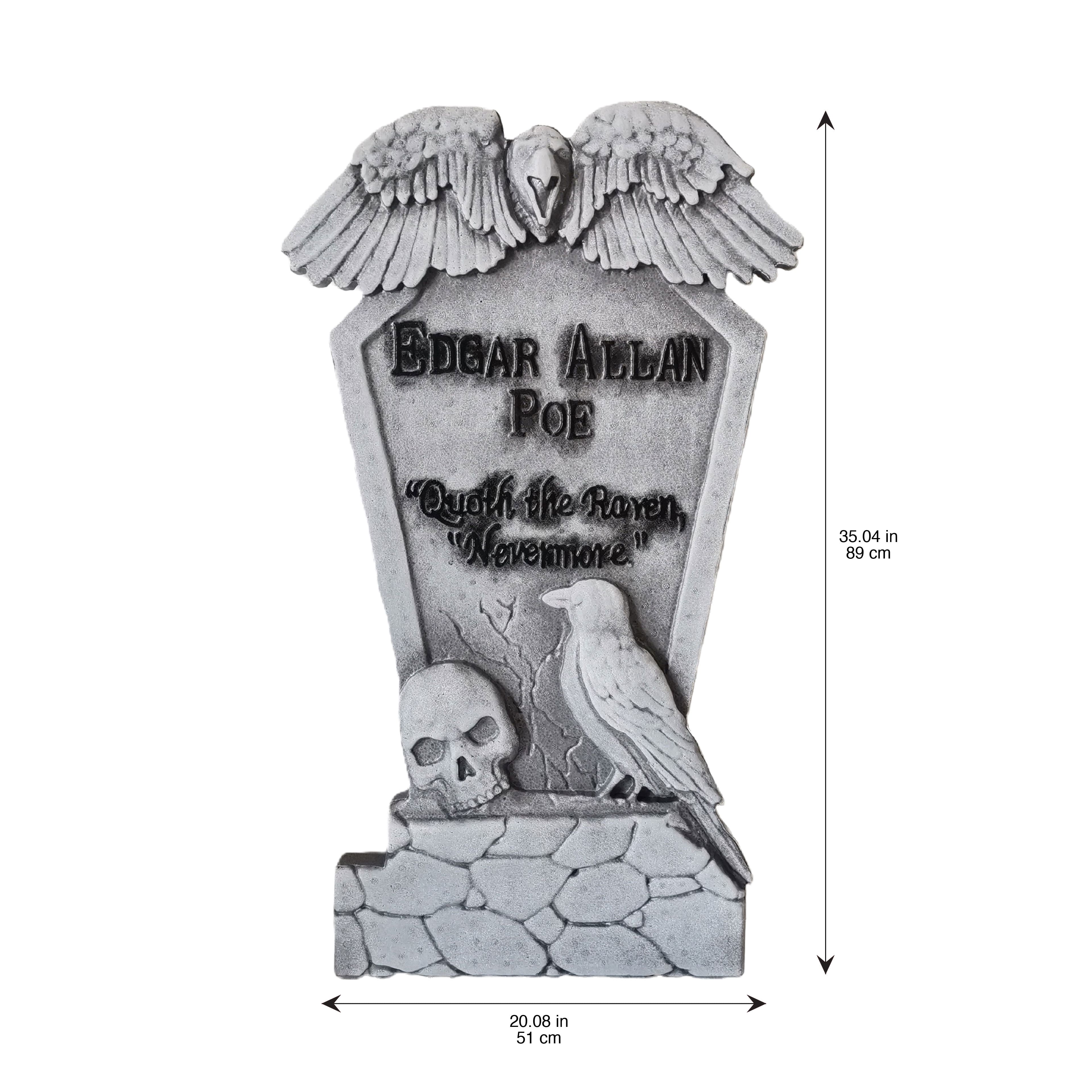 35&#x22; Gray Edgar Allan Poe Tombstone by Ashland&#xAE;