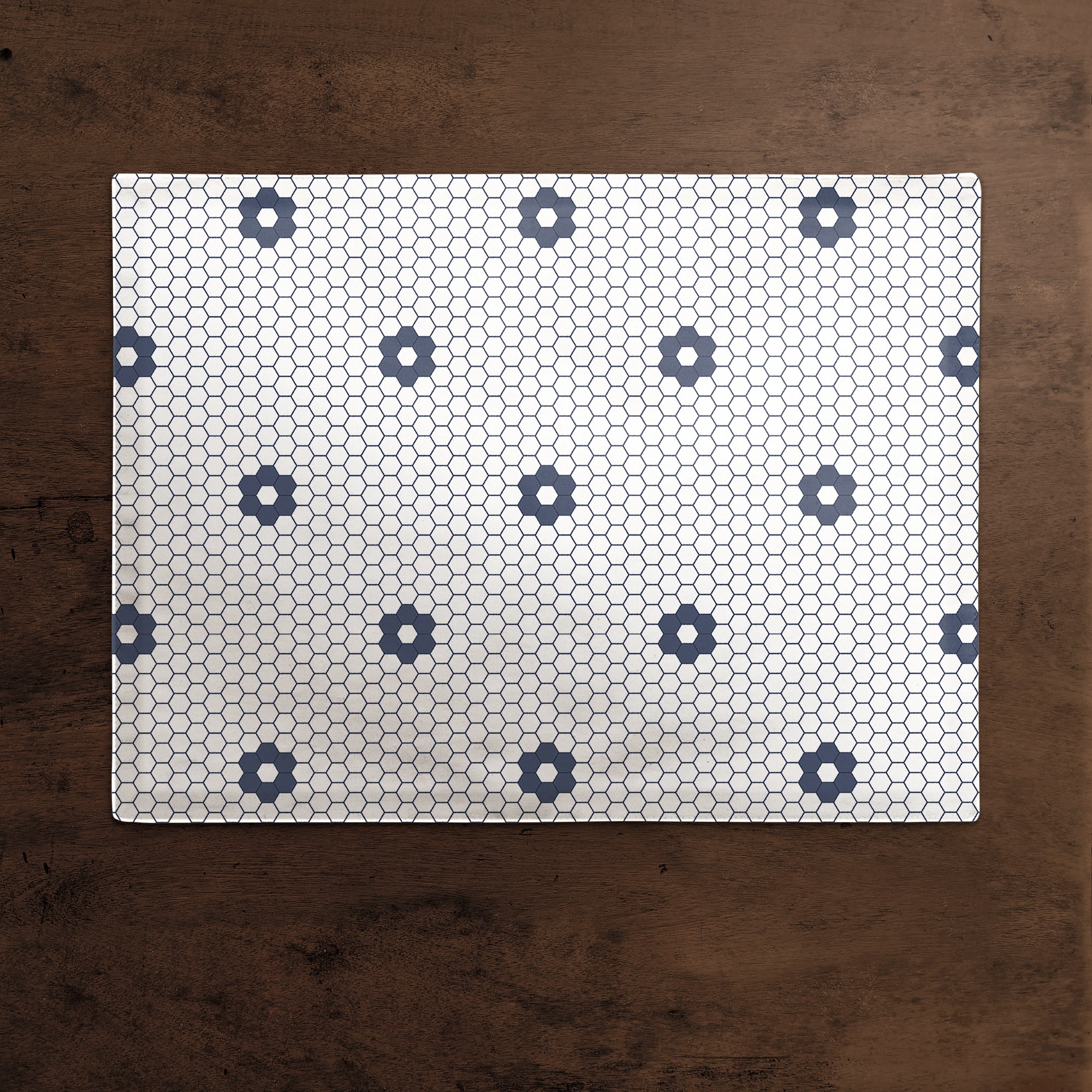 Floral Tile Pattern 18" x 14" Cotton Twill Placemat