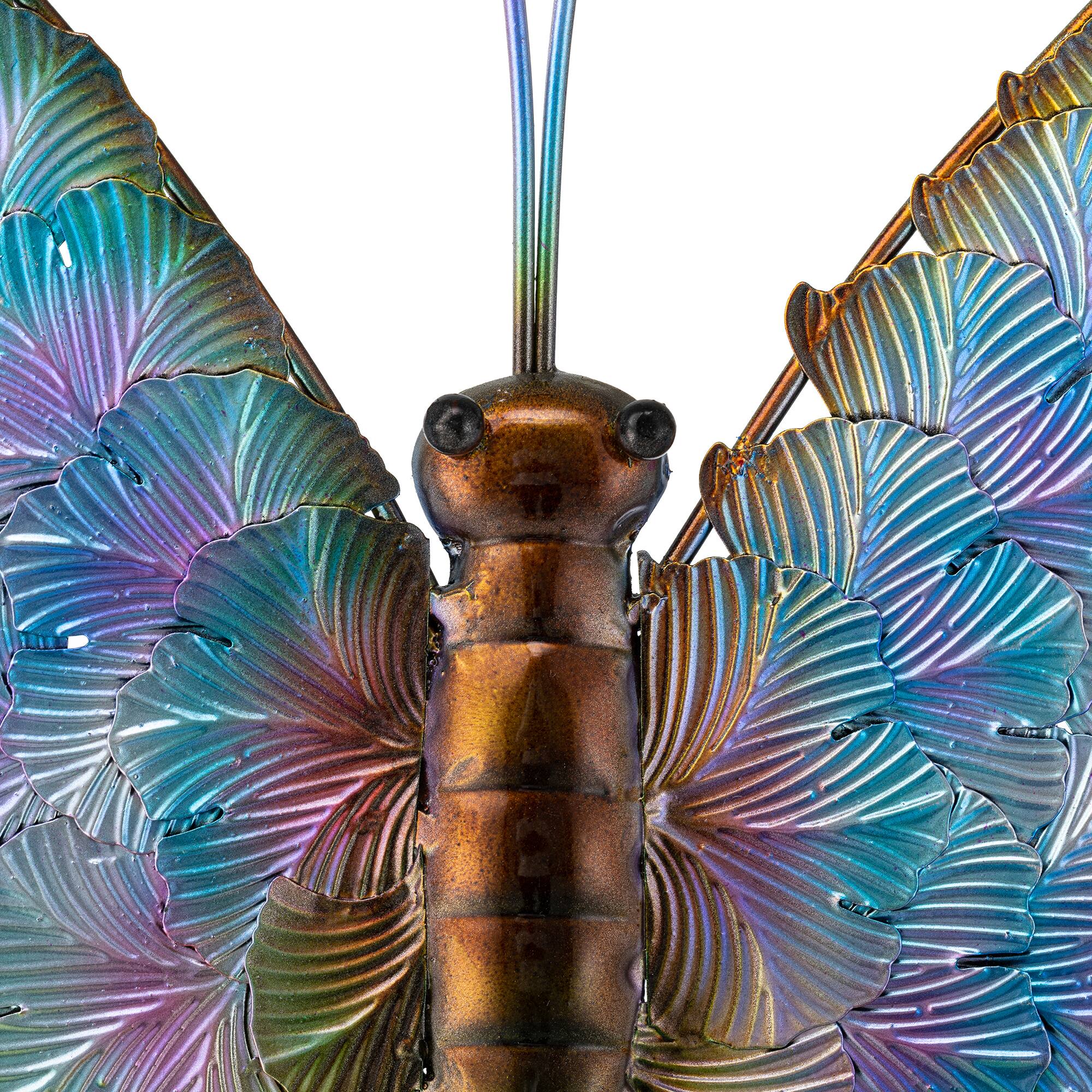 Glitzhome® 20" Colorful Butterfly Metal Wall Décor