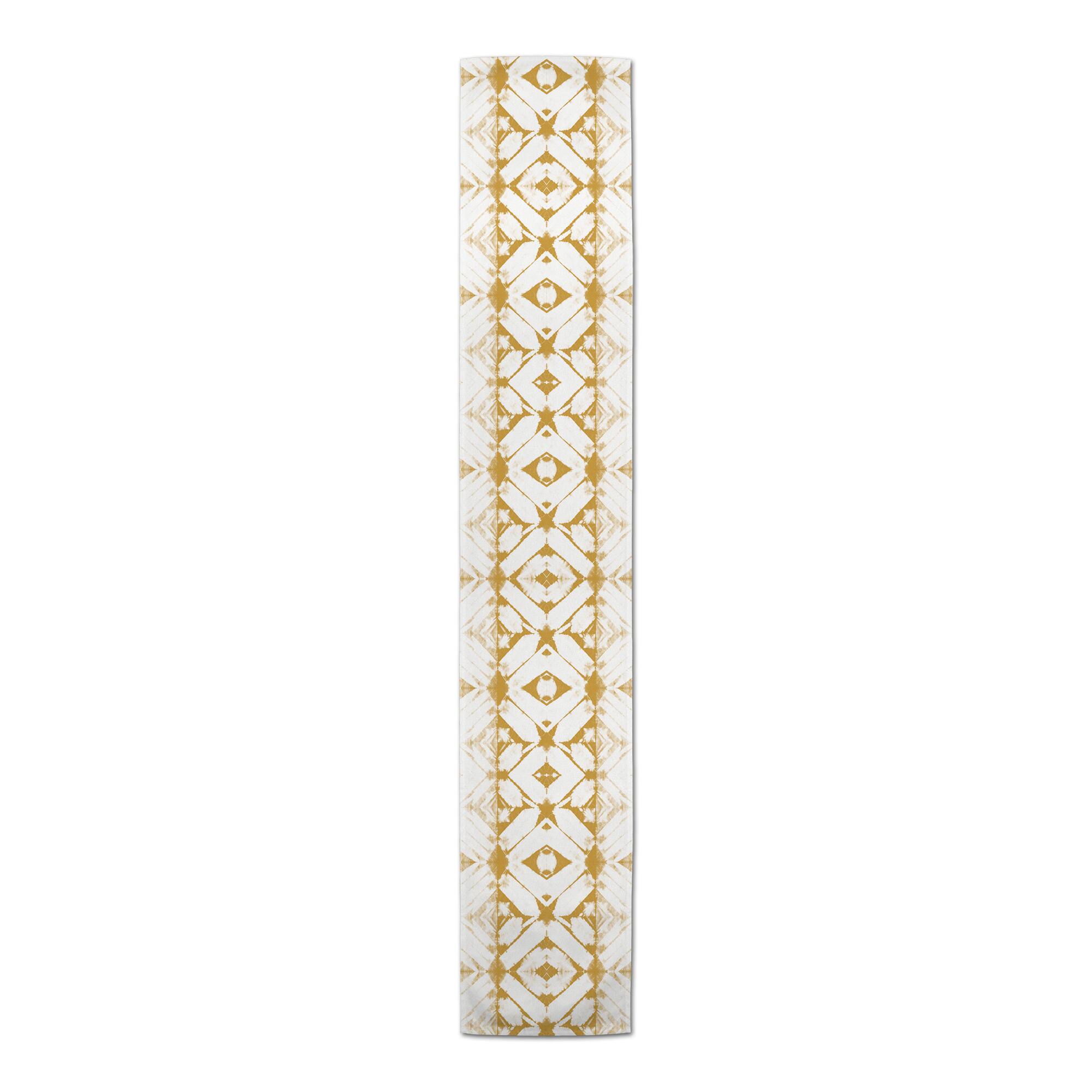 Gold Shibori Outdoor Table Runner