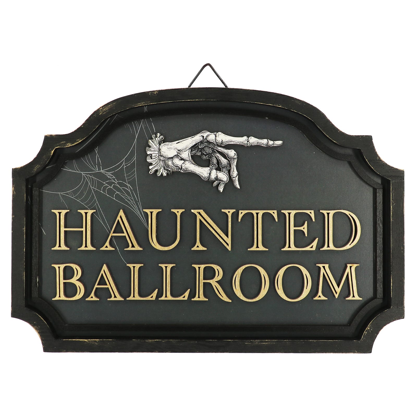 10&#x22; Black Haunted Ballroom Wall Sign by Ashland&#xAE;