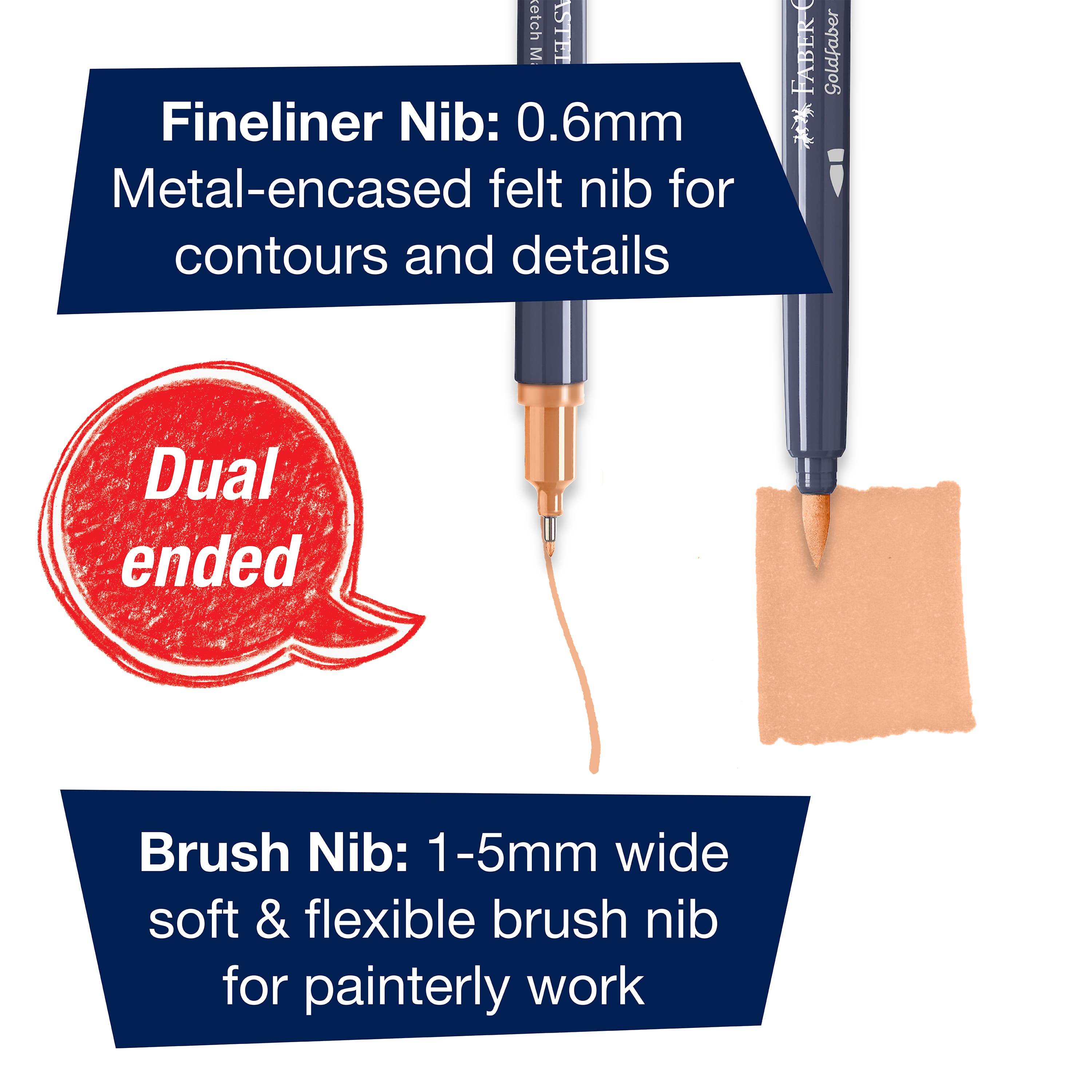 Faber-Castell&#xAE; Portrait Goldfaber Sketch Markers