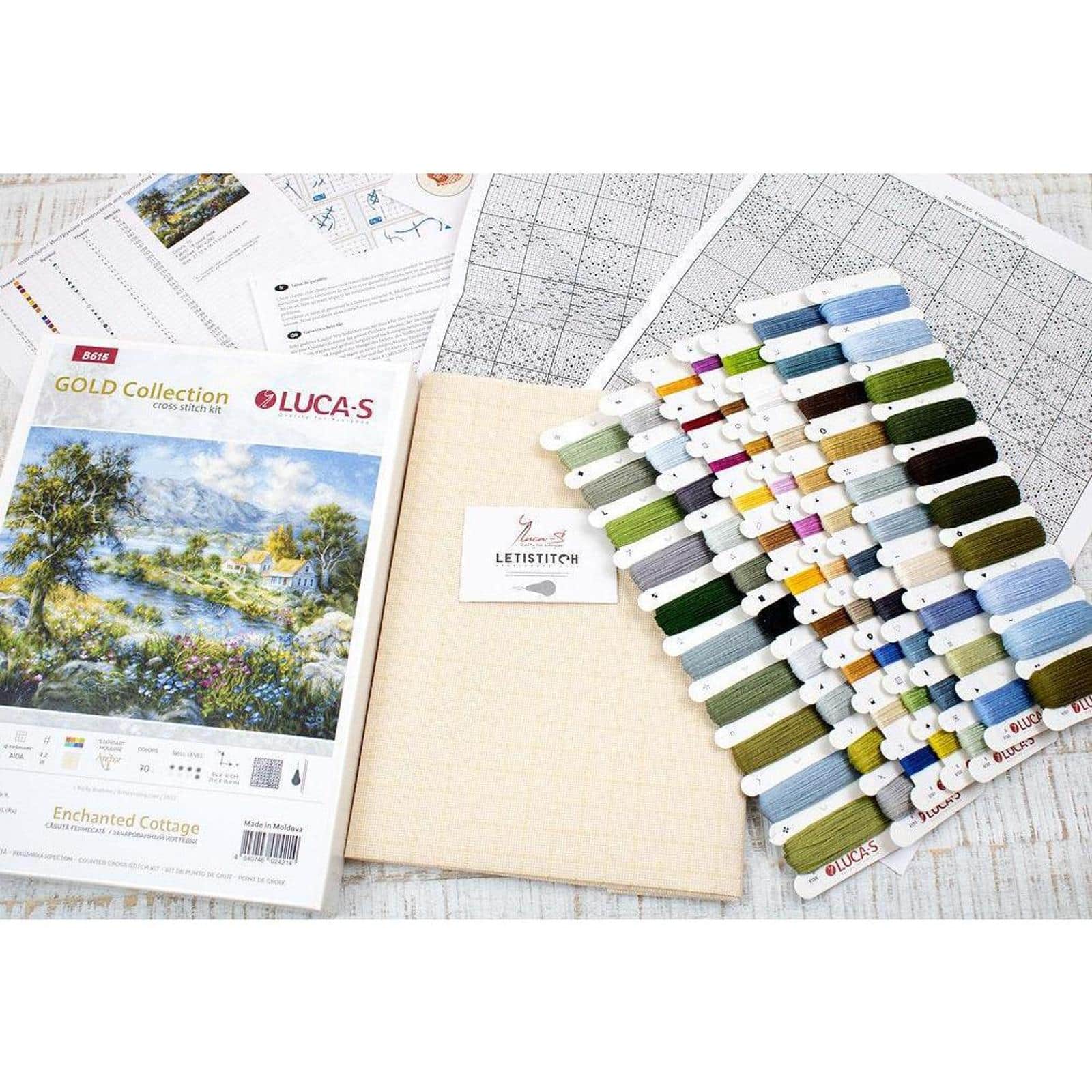 Luca-s Enchanted Cottage Counted Cross Stitch Kit