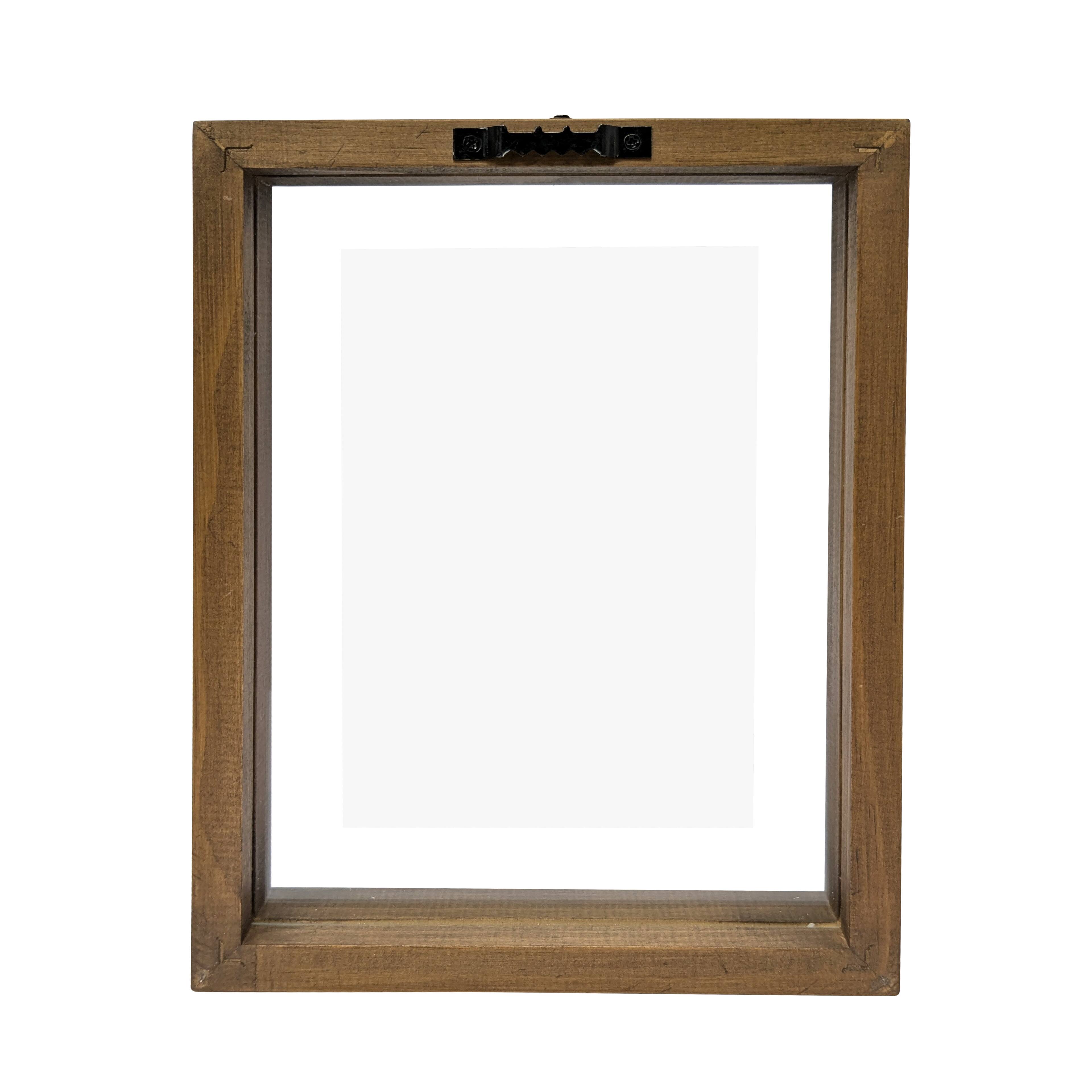 Expressions&#x2122; Brown Linear Wood Float Frame by Studio D&#xE9;cor&#xAE;