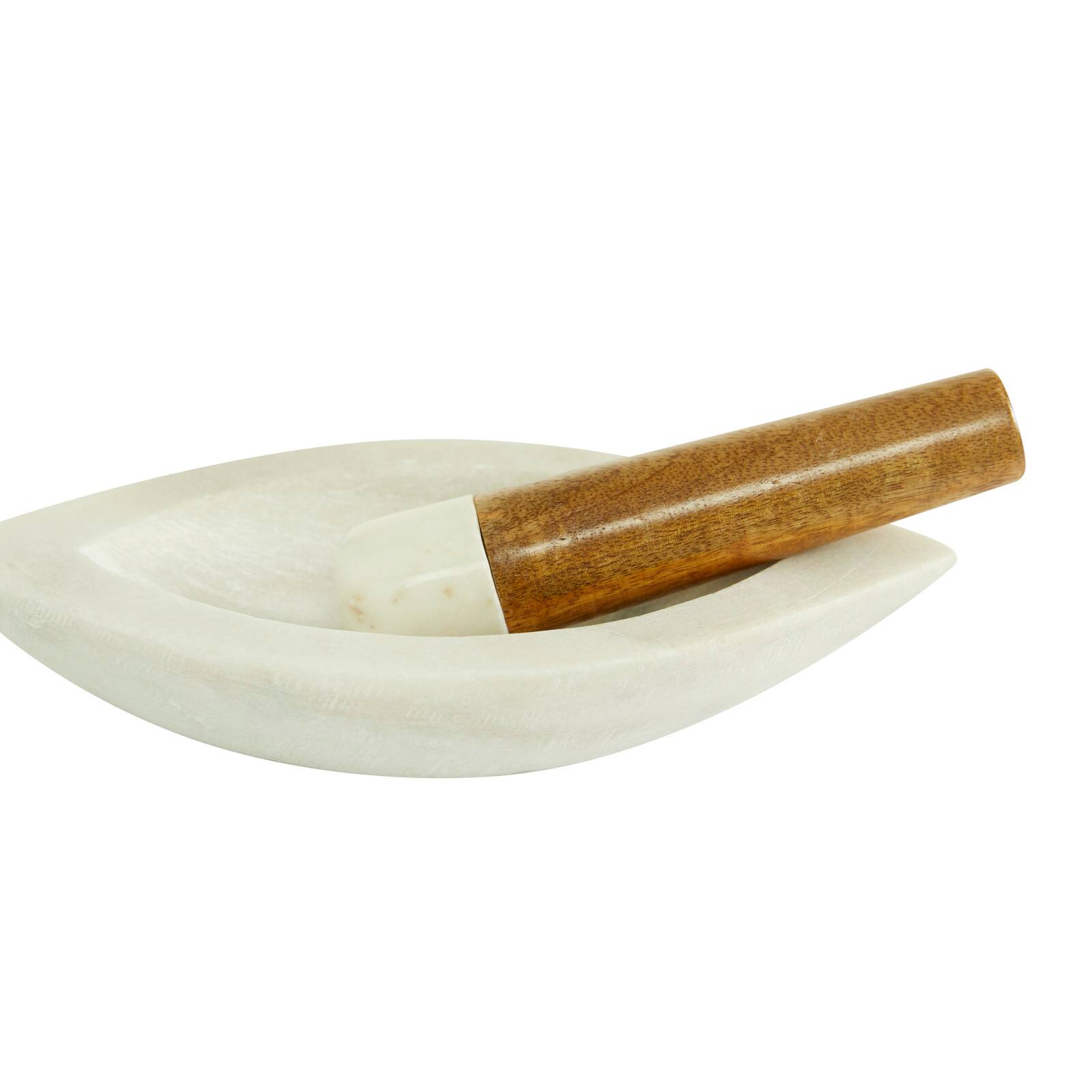 White Marble Natural Mortar & Pestle Set