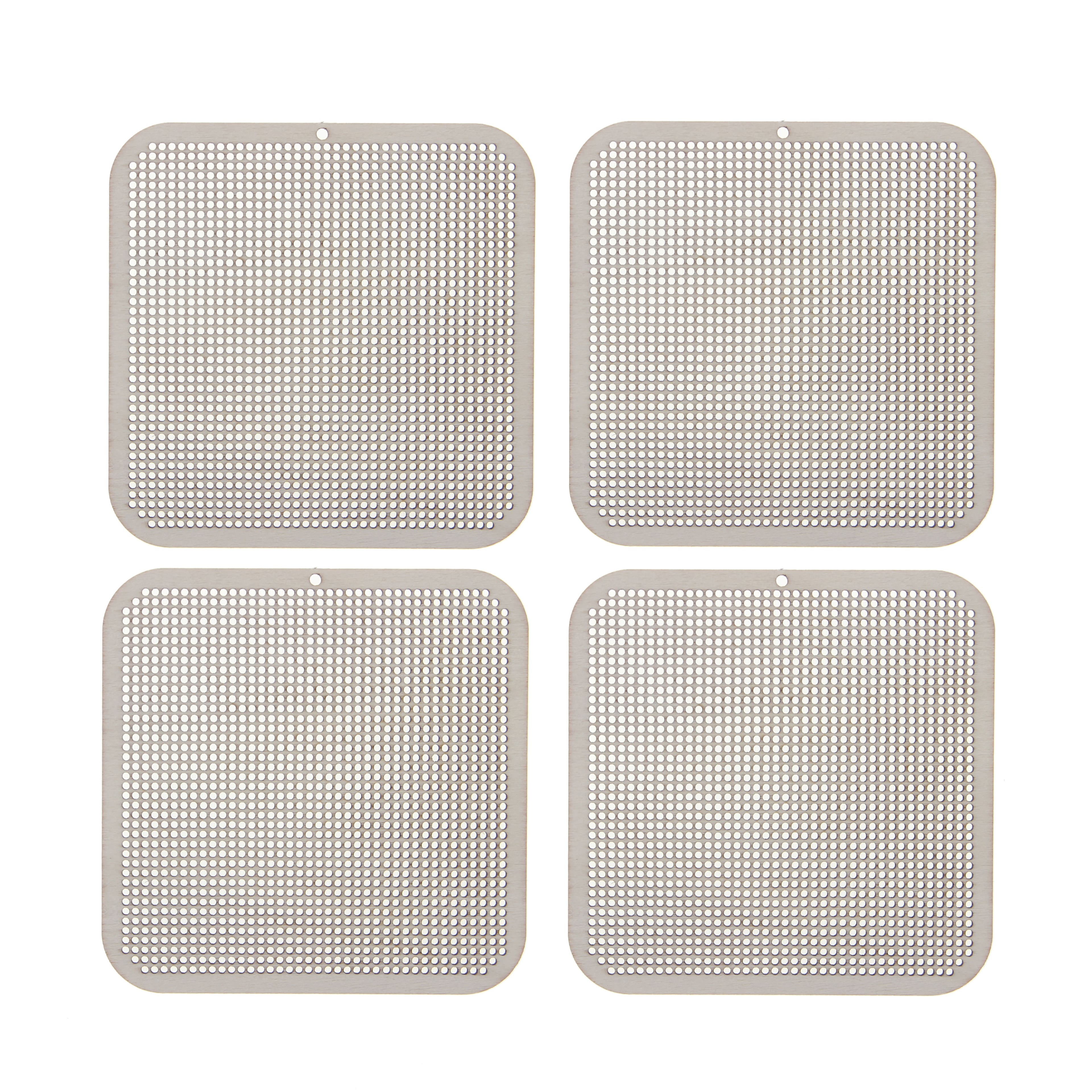 4" Square Cross Stitch Wood Canvas, 4ct. by Loops & Threads®