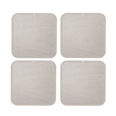L&T WOOD XSTITCH SQUARE 4" 4PC