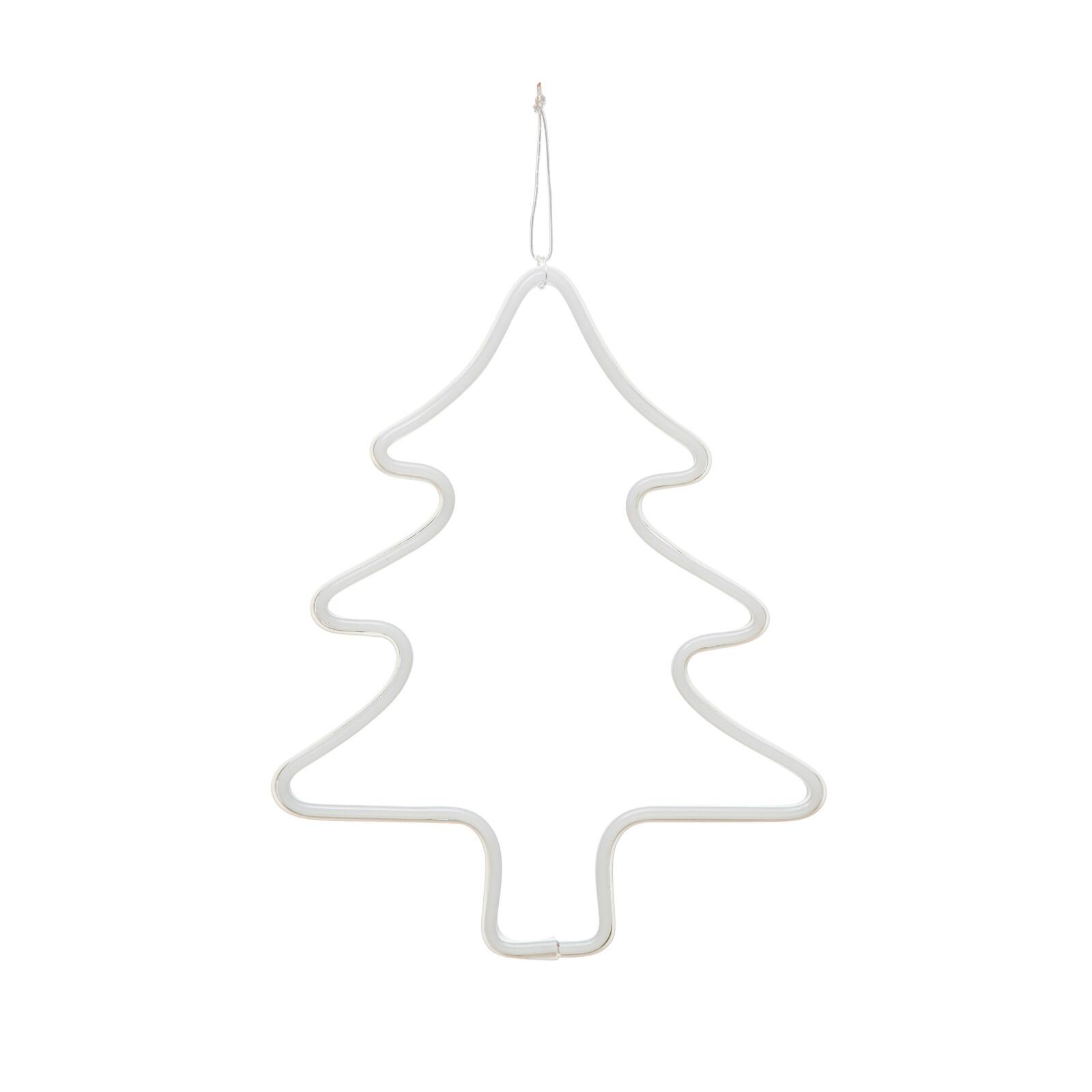 Hello Honey® 12.25" White Wire Tree Wall Décor with LED Light