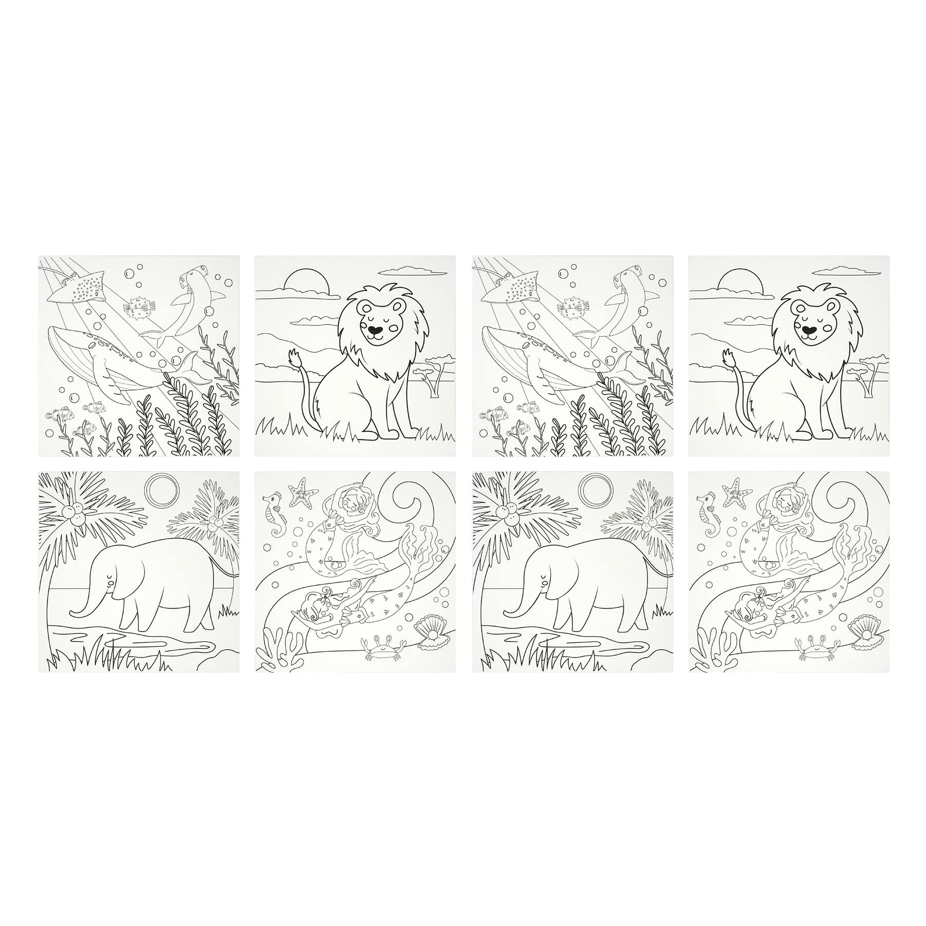 Pre-Printed Canvas Panels, 8ct. by Creatology™