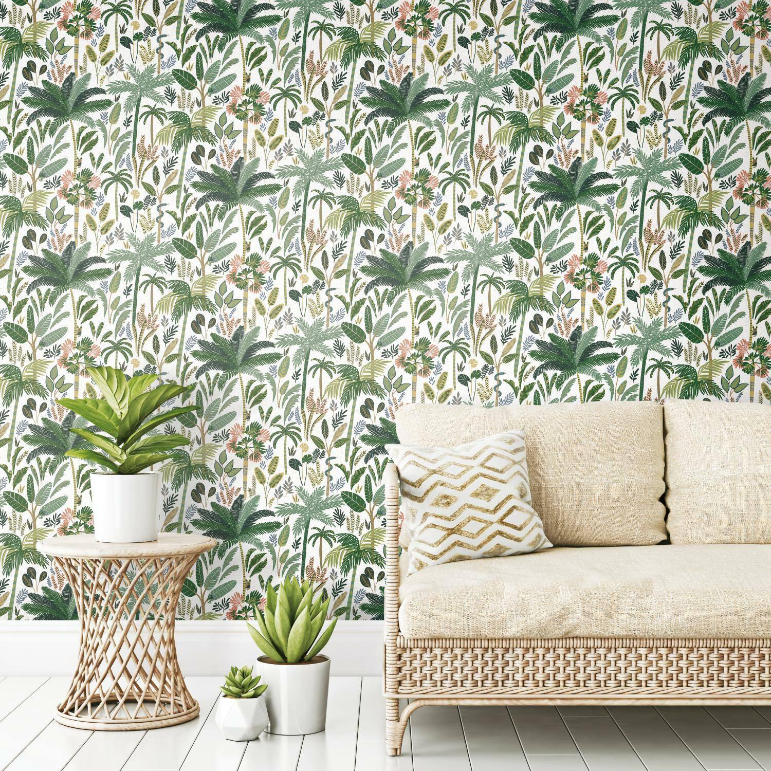 RoomMates Tropical Eden Peel &#x26; Stick Wallpaper